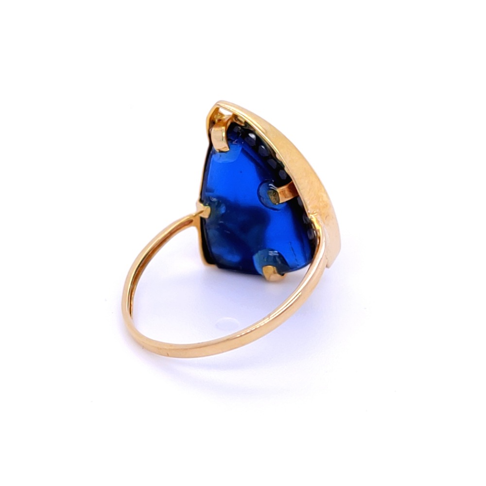 Ravishing diamond ring for her with color stone - Image 3