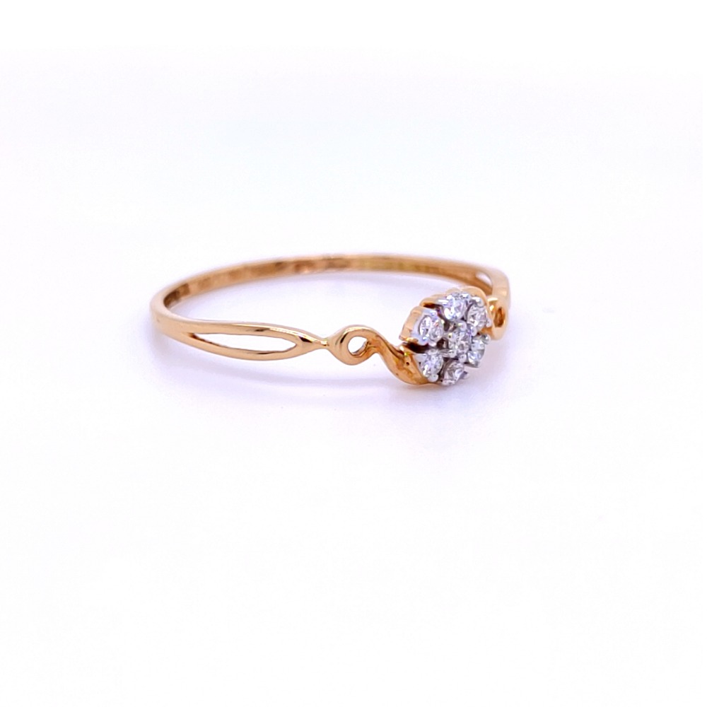 Beautiful nature inspired 7 diamond flower ring - Image 3
