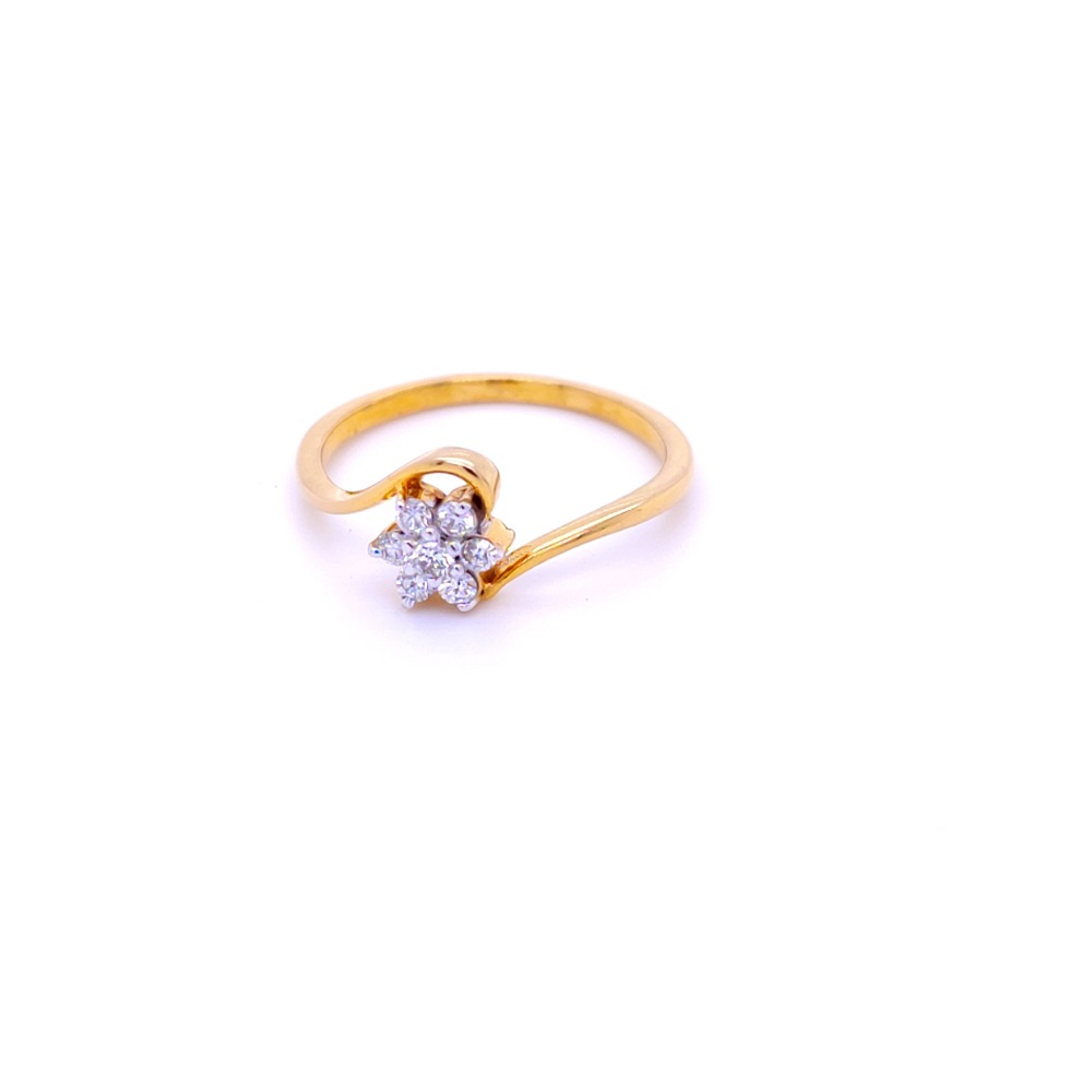 Twister holds 7 diamond flower ring - Image 2