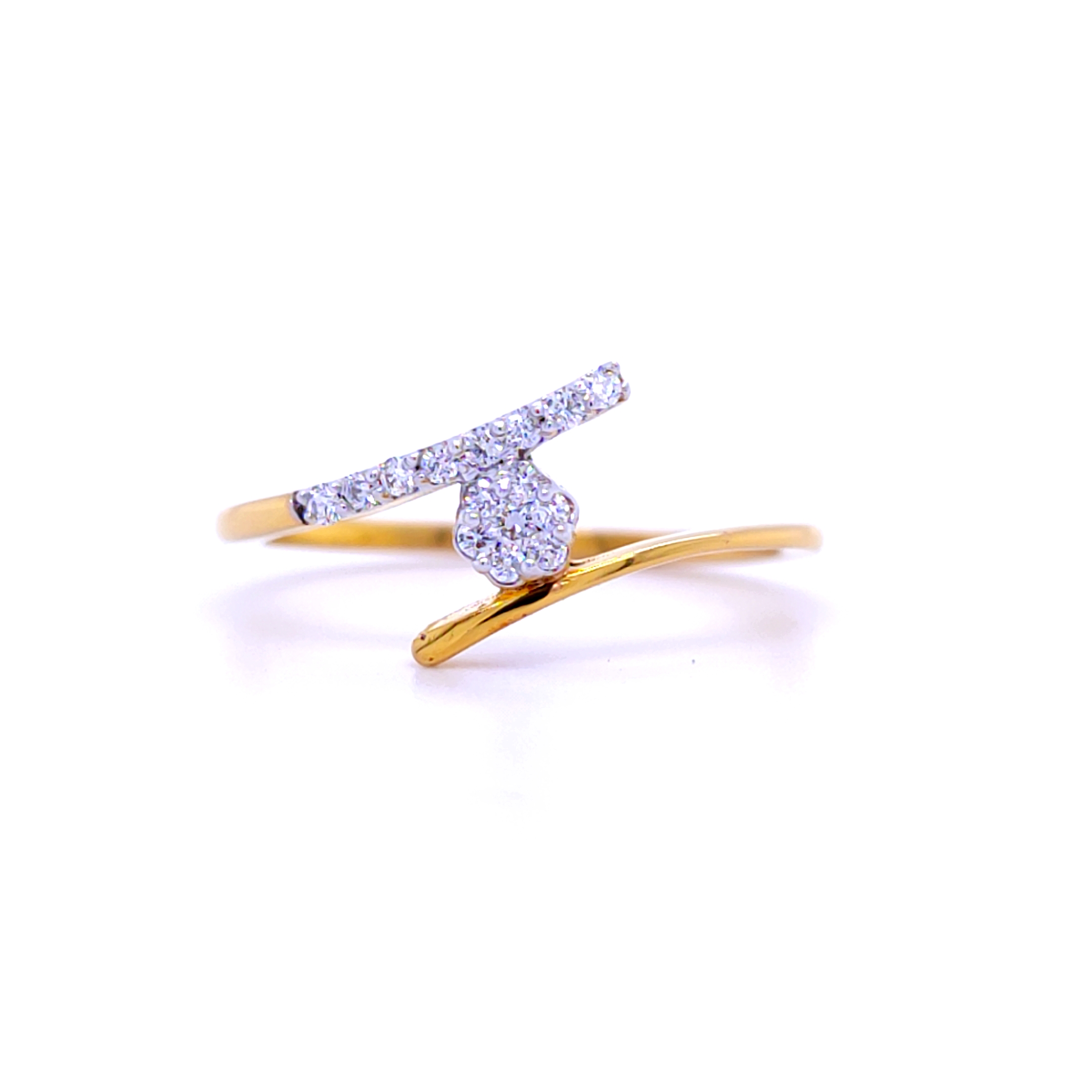 Glorious diamond flora in crossing band