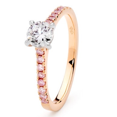 18k Rose Gold With Diamond Embodies Classic Design Ring