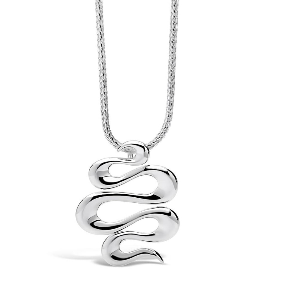 Silver Broad water Large Pendant