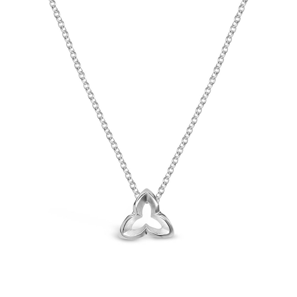 Silver Wild Iris Pendant
