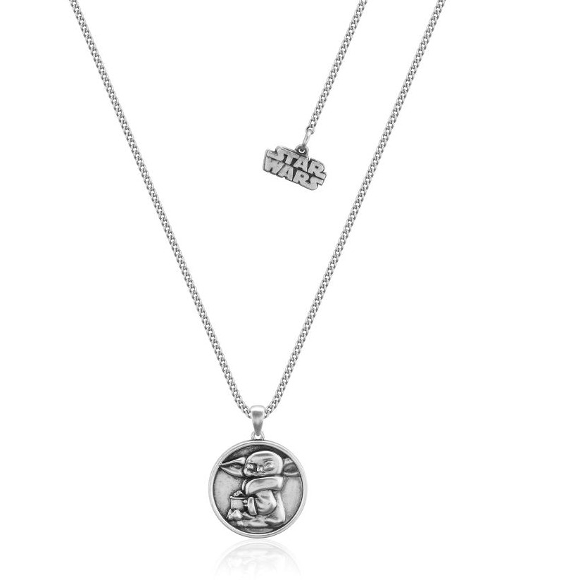 Silver Grogu Precious Cargo Medallion Necklace
