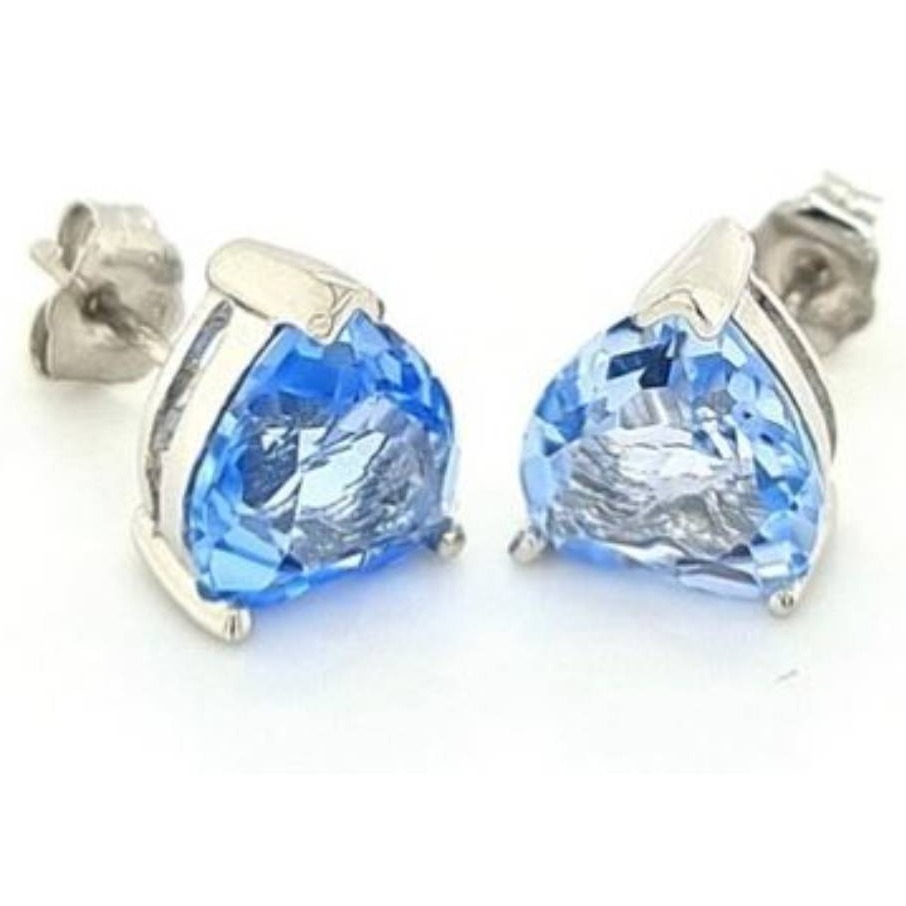 Silver Blue Quartz Seduction Earring