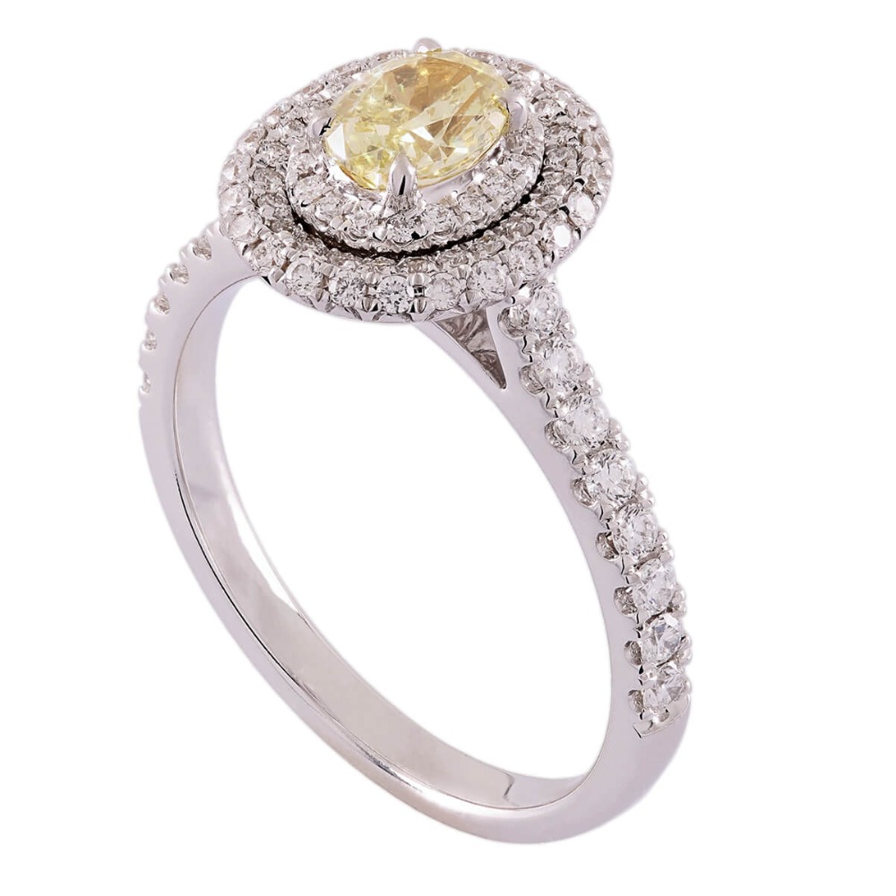 18k Gold Yellow Dimaond Ring