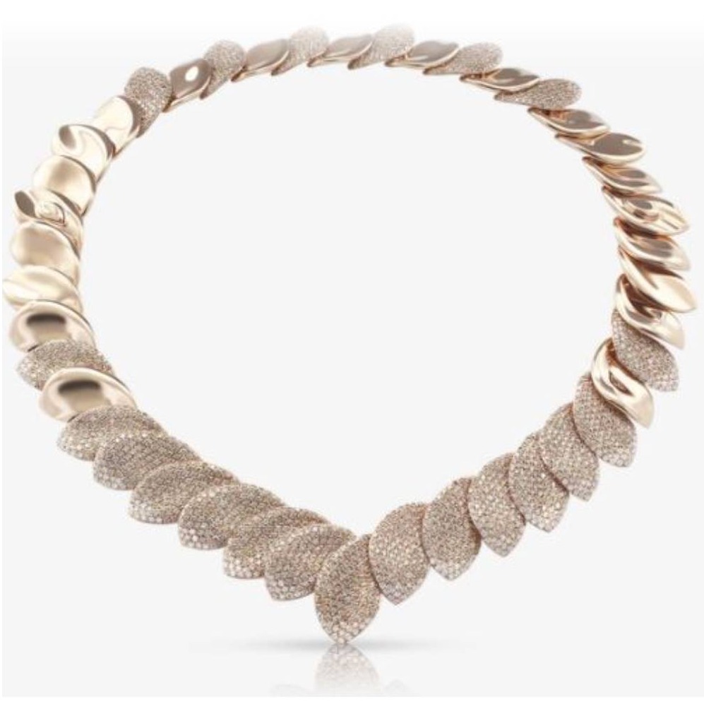 18k rose Gold Diamond necklace