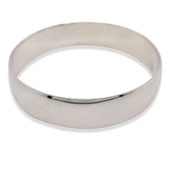 plain silver bracelet