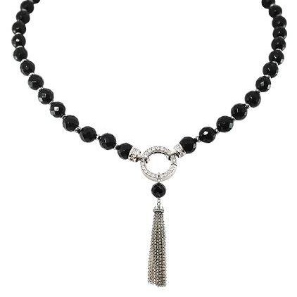 Diamond and gemstone necklace
