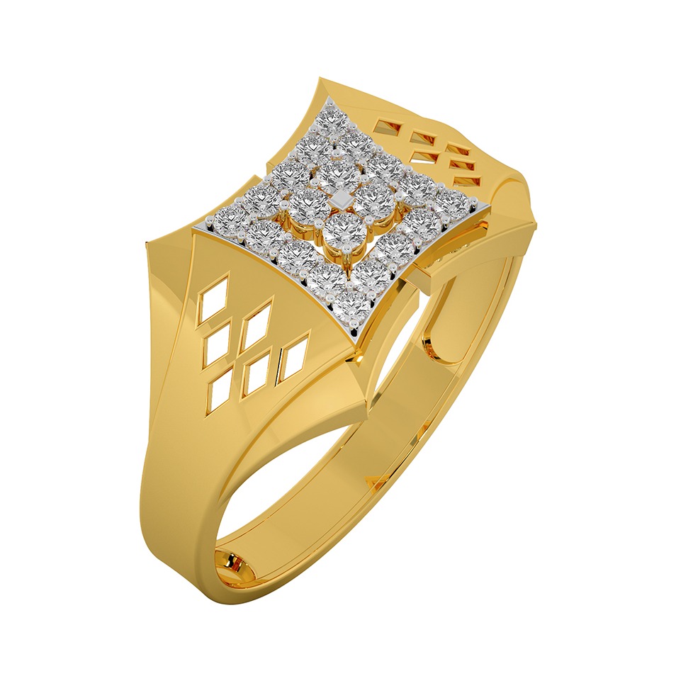 Diamond cuts ring