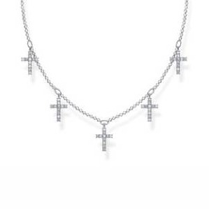 silver jesus cross necklace