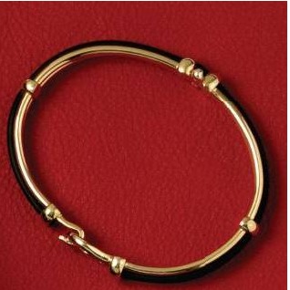 916 gold plain design bracelet
