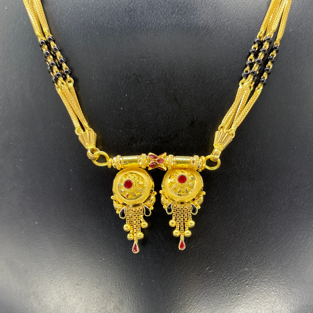 22 carat short mangalsutra - Image 2