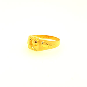 22k Yellow Gold Evergreen Plain Ring