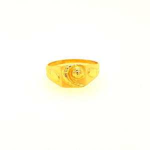 22k Yellow Gold Evergreen Plain Ring
