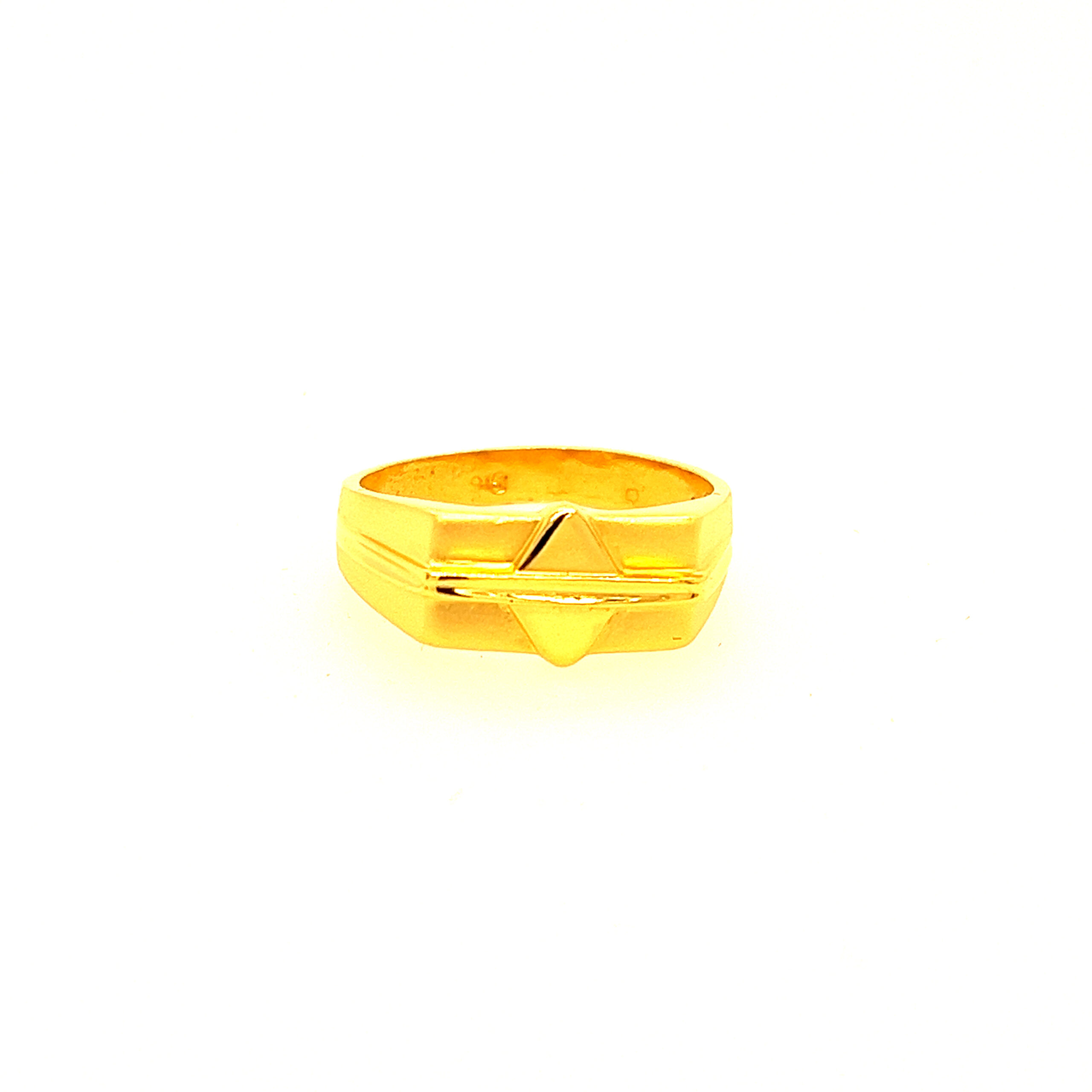 22k Yellow Gold Elegant Plain Ring