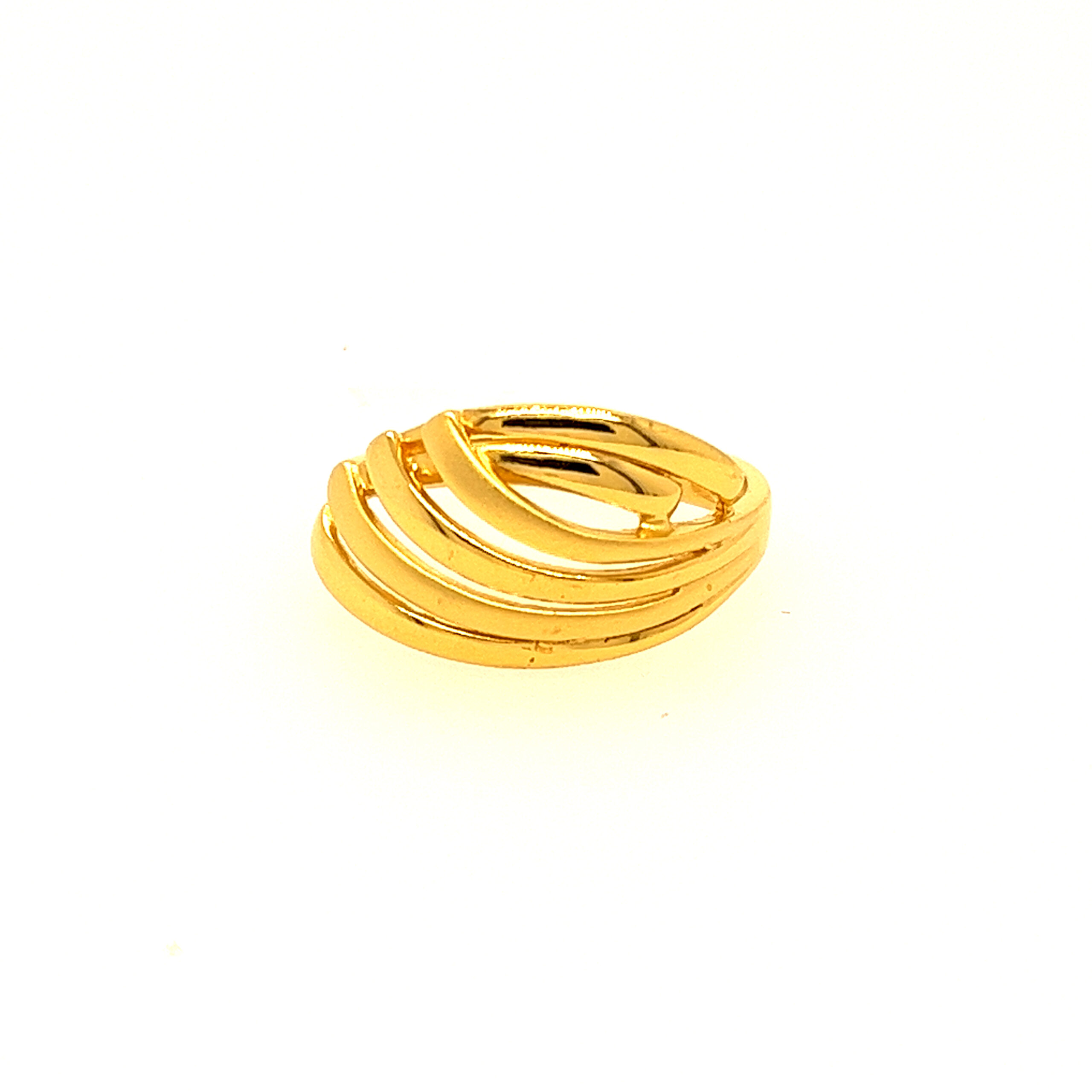 22k Gold Plain Volume Fusion Ring