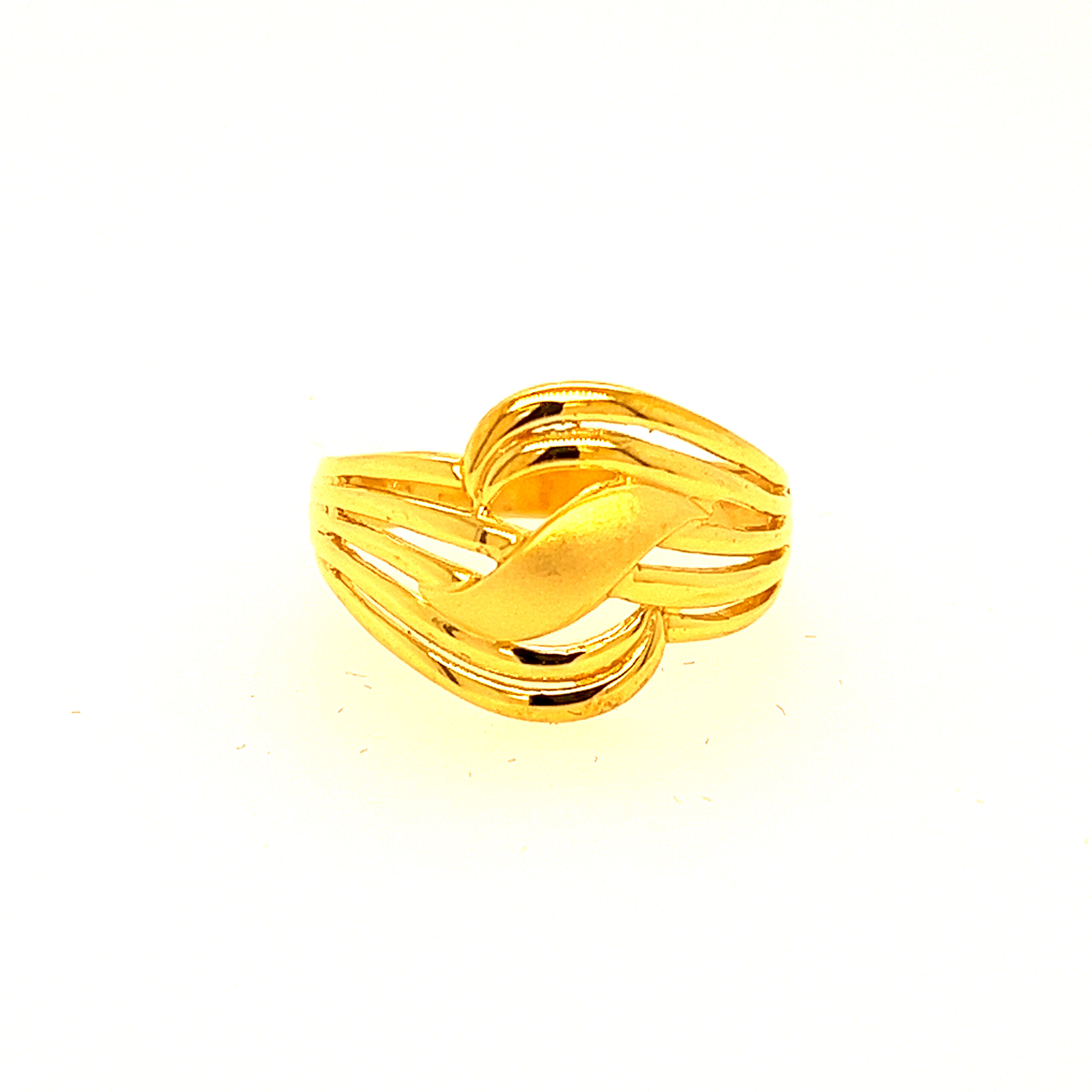 22k Gold Plain Dreamy Drapes Ring