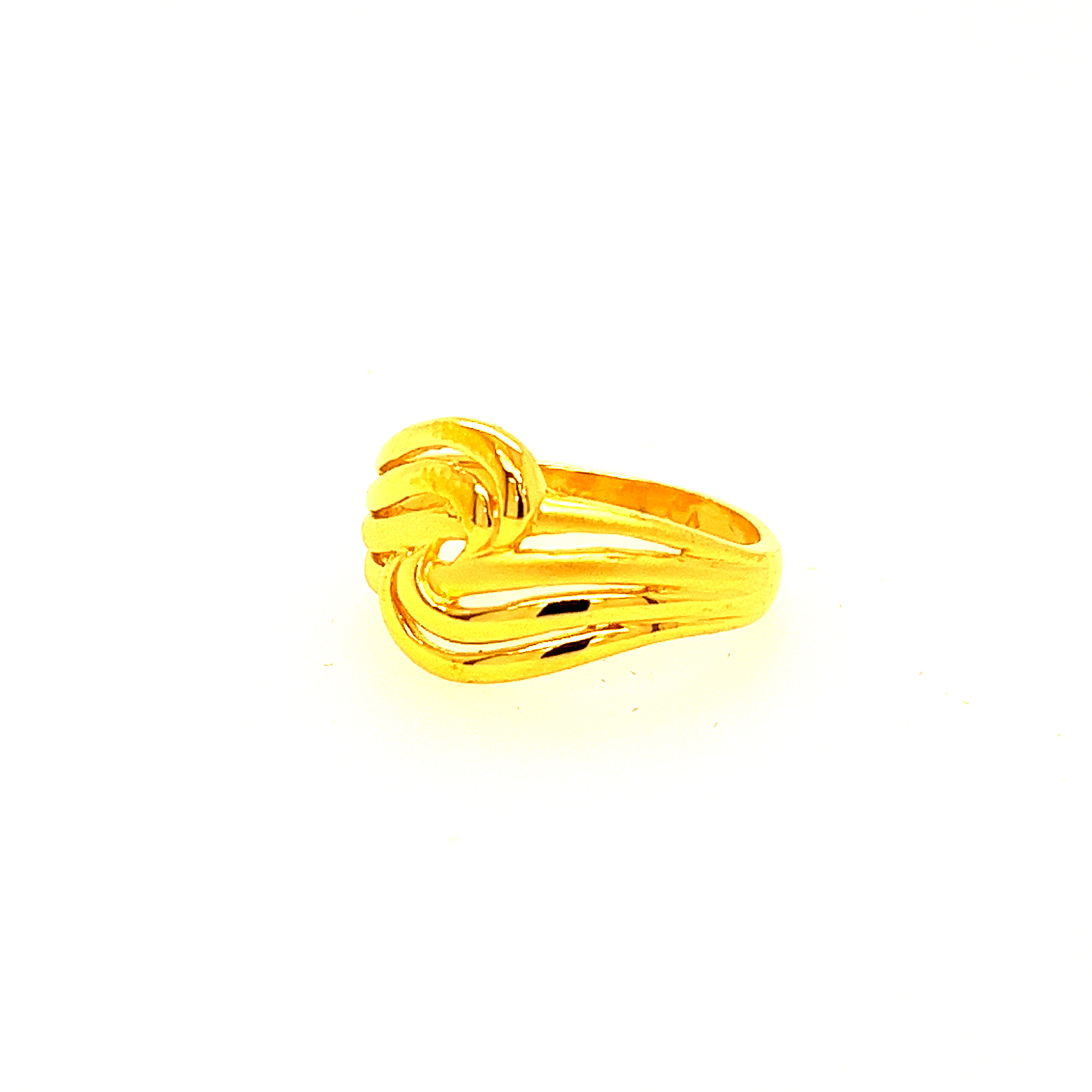 22k Gold Plain Chic Delight Ring - Image 3