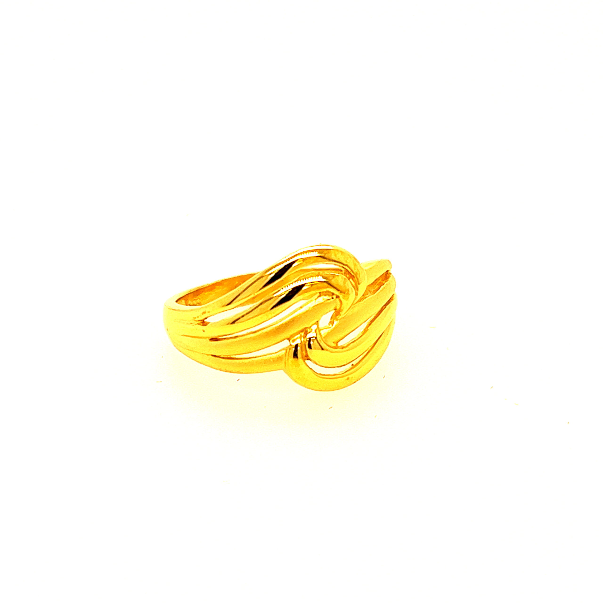 22k Gold Plain Chic Delight Ring - Image 2