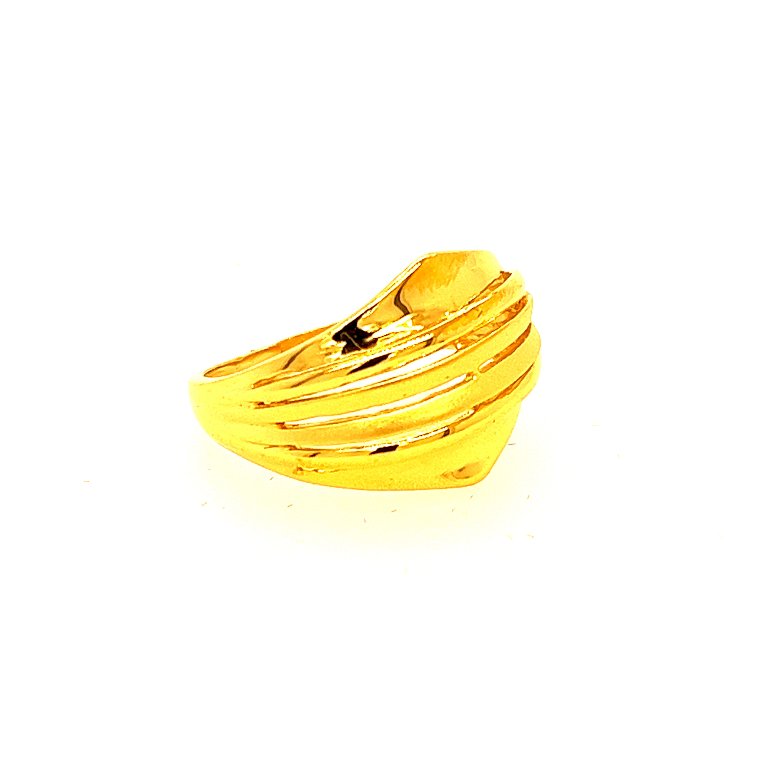 22k Gold Plain Ring - Image 3
