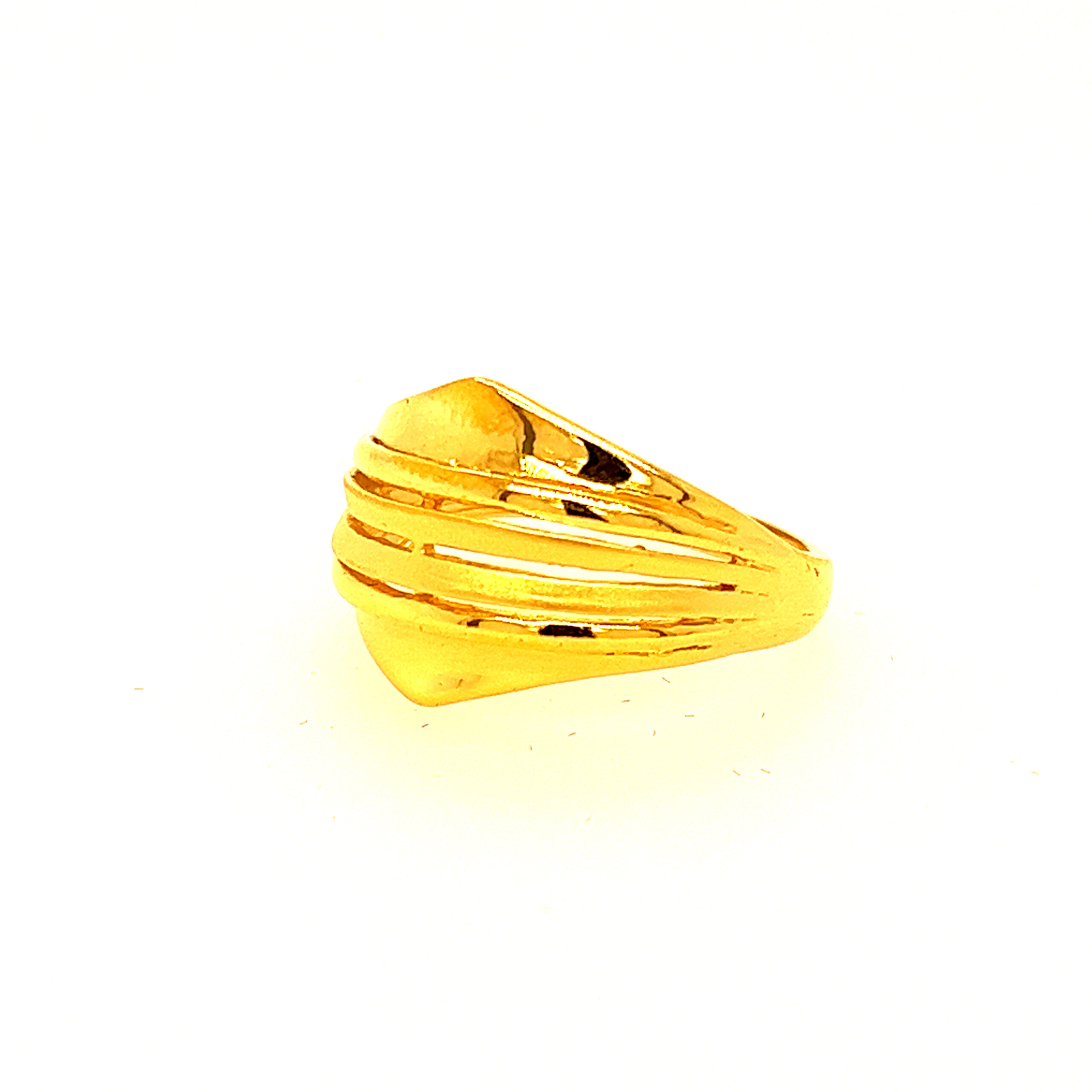 22k Gold Plain Ring - Image 2