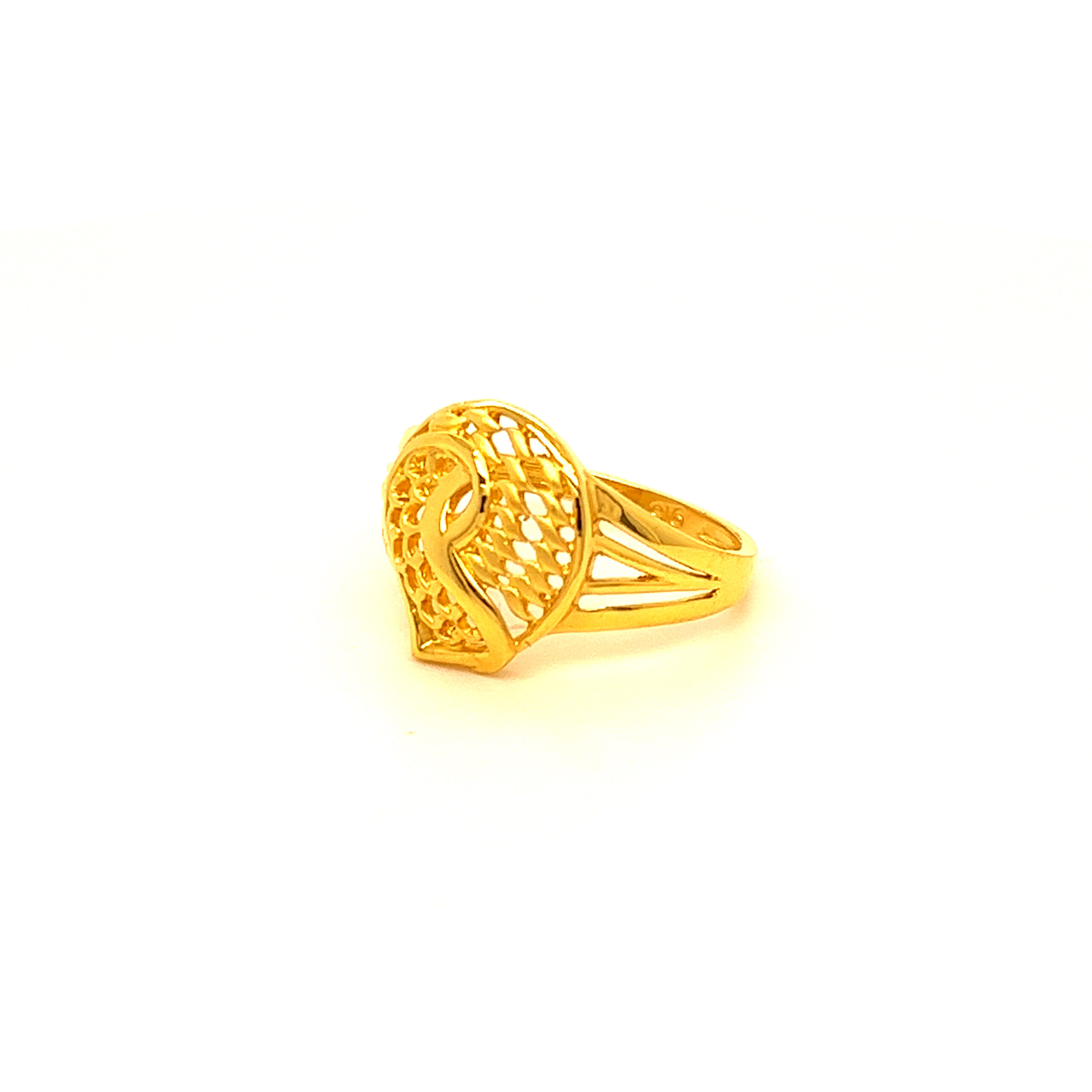 22k Gold Plain Unique Ring - Image 3