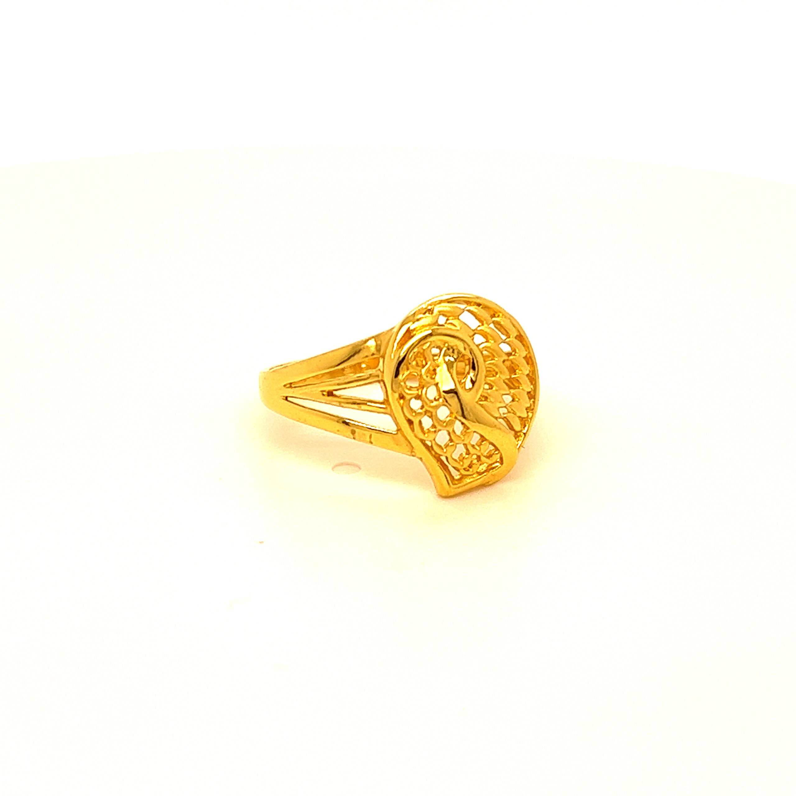 22k Gold Plain Unique Ring - Image 2