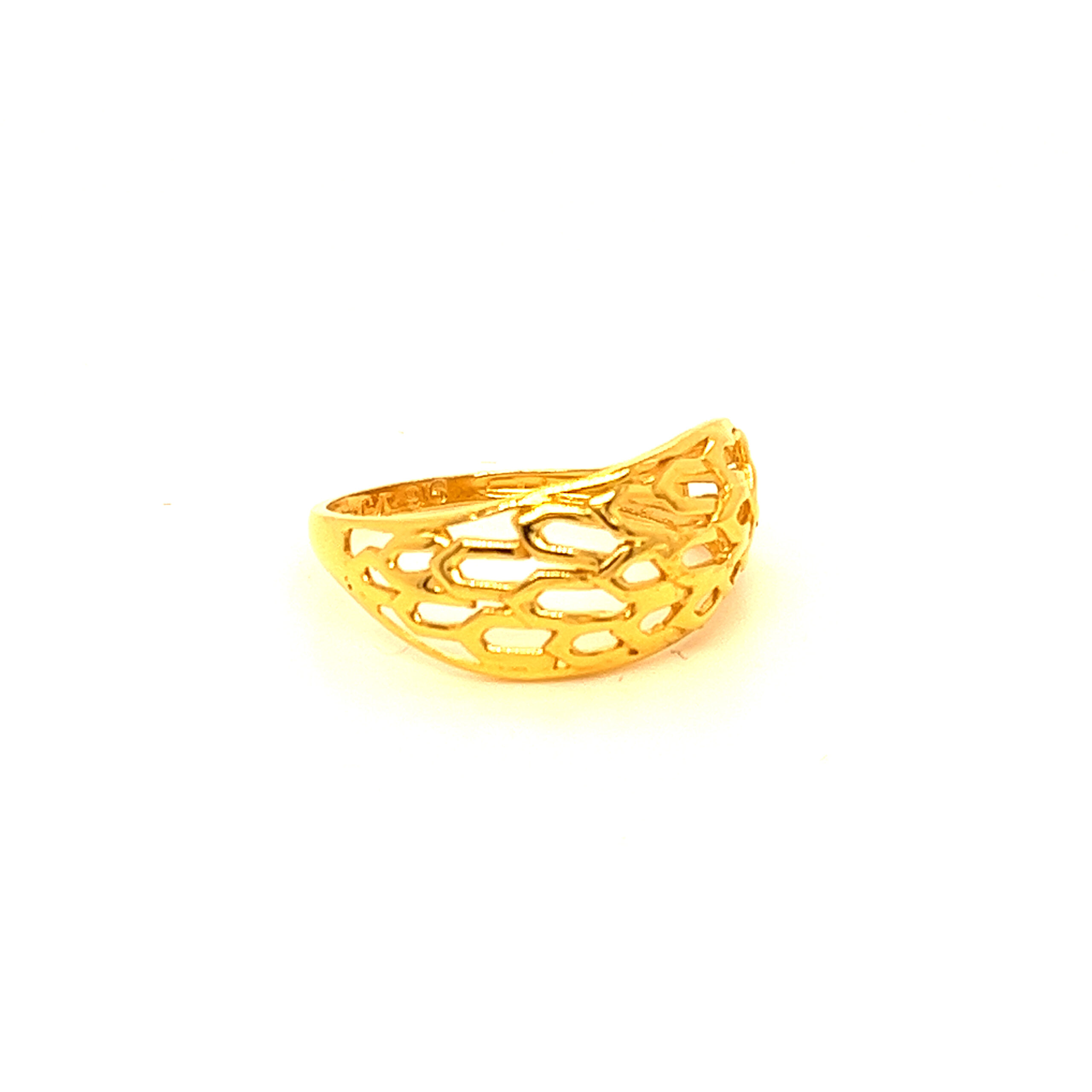 22k Gold Plain Stylish Ring - Image 2
