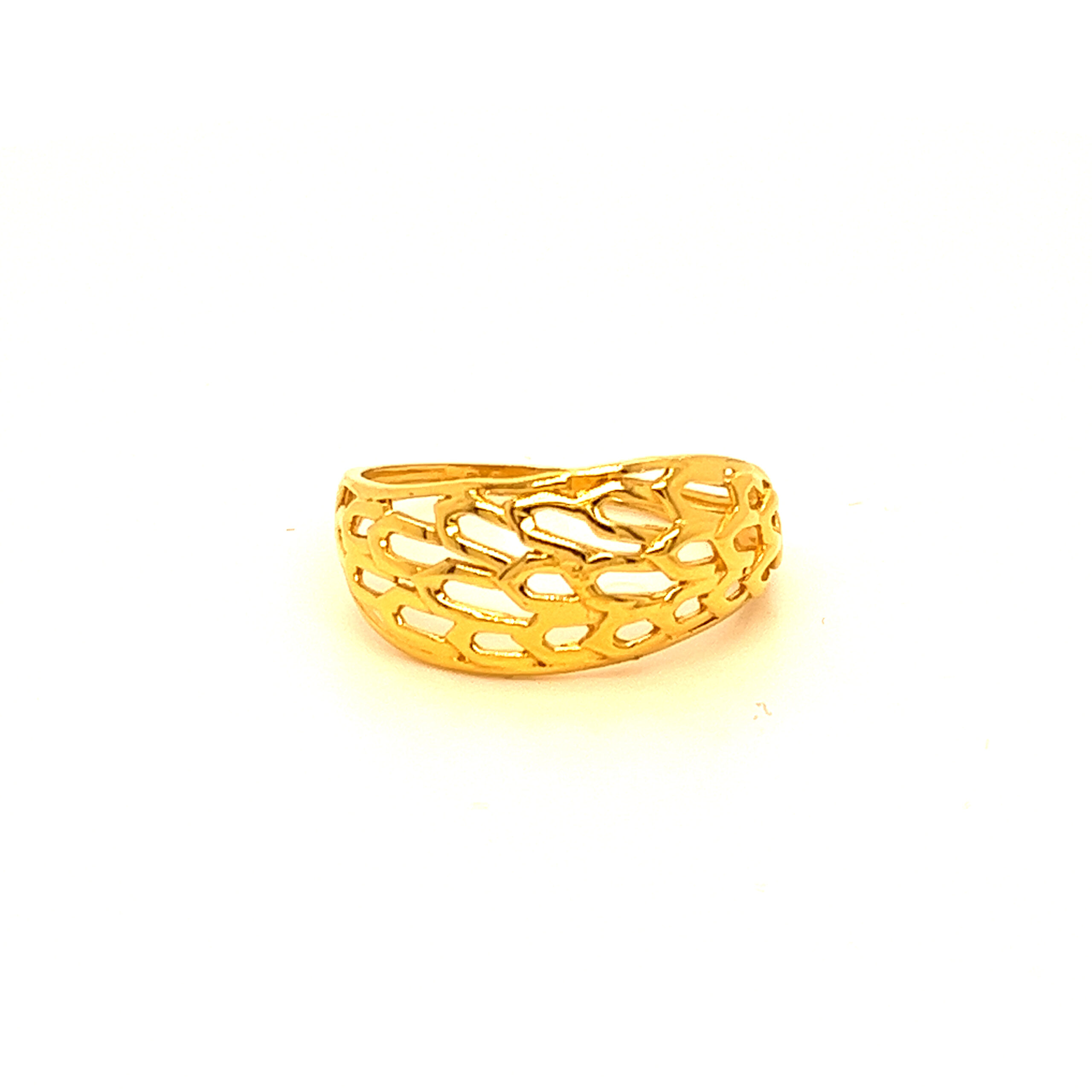22k Gold Plain Stylish Ring