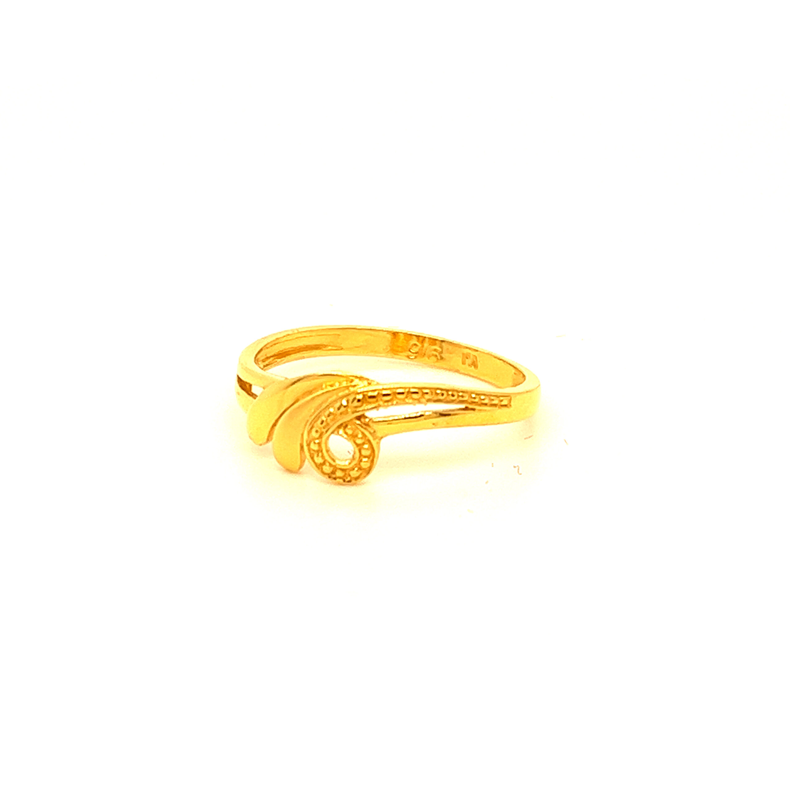 22k Gold Plain Simple Ring - Image 3