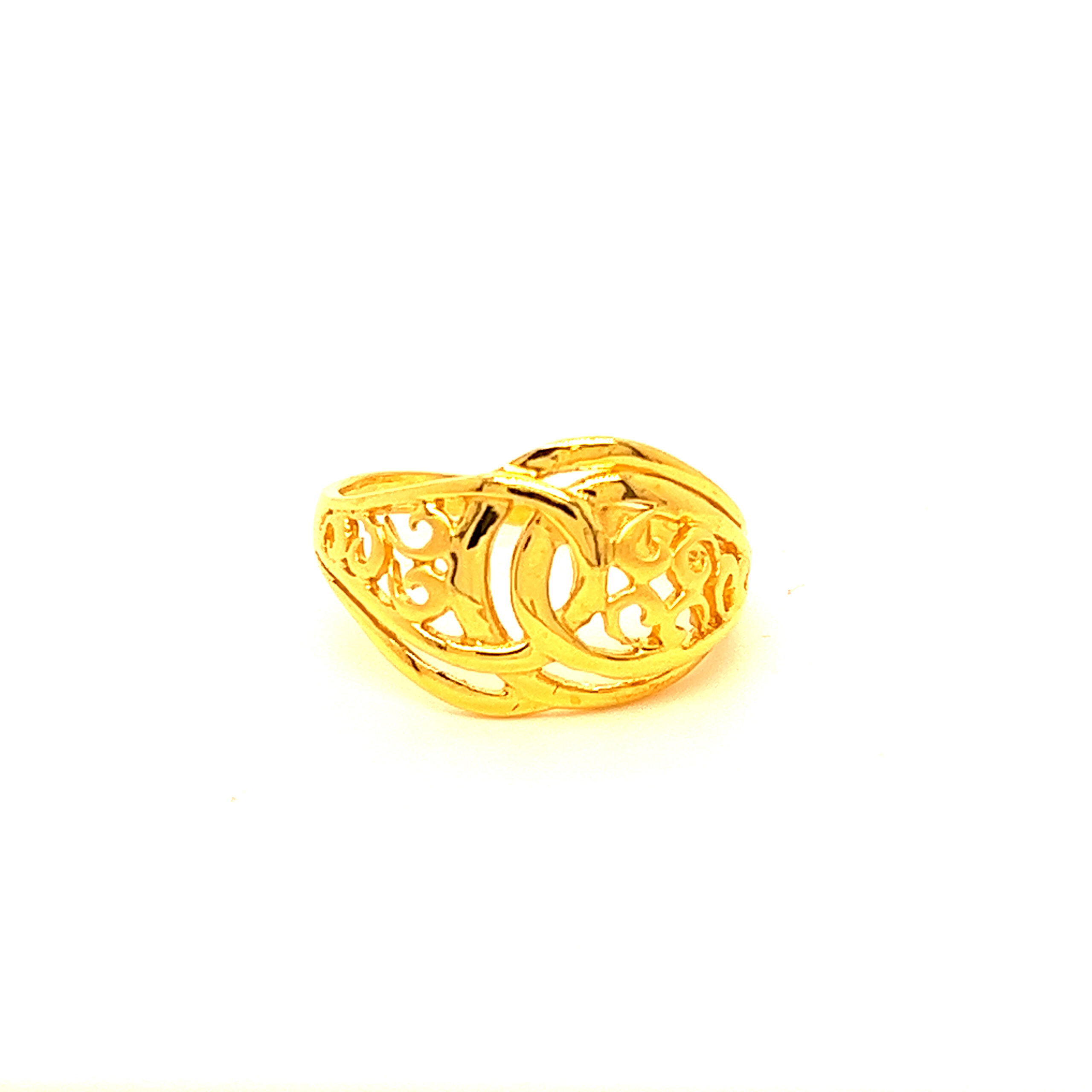 22k Gold Plain Blossom Ring