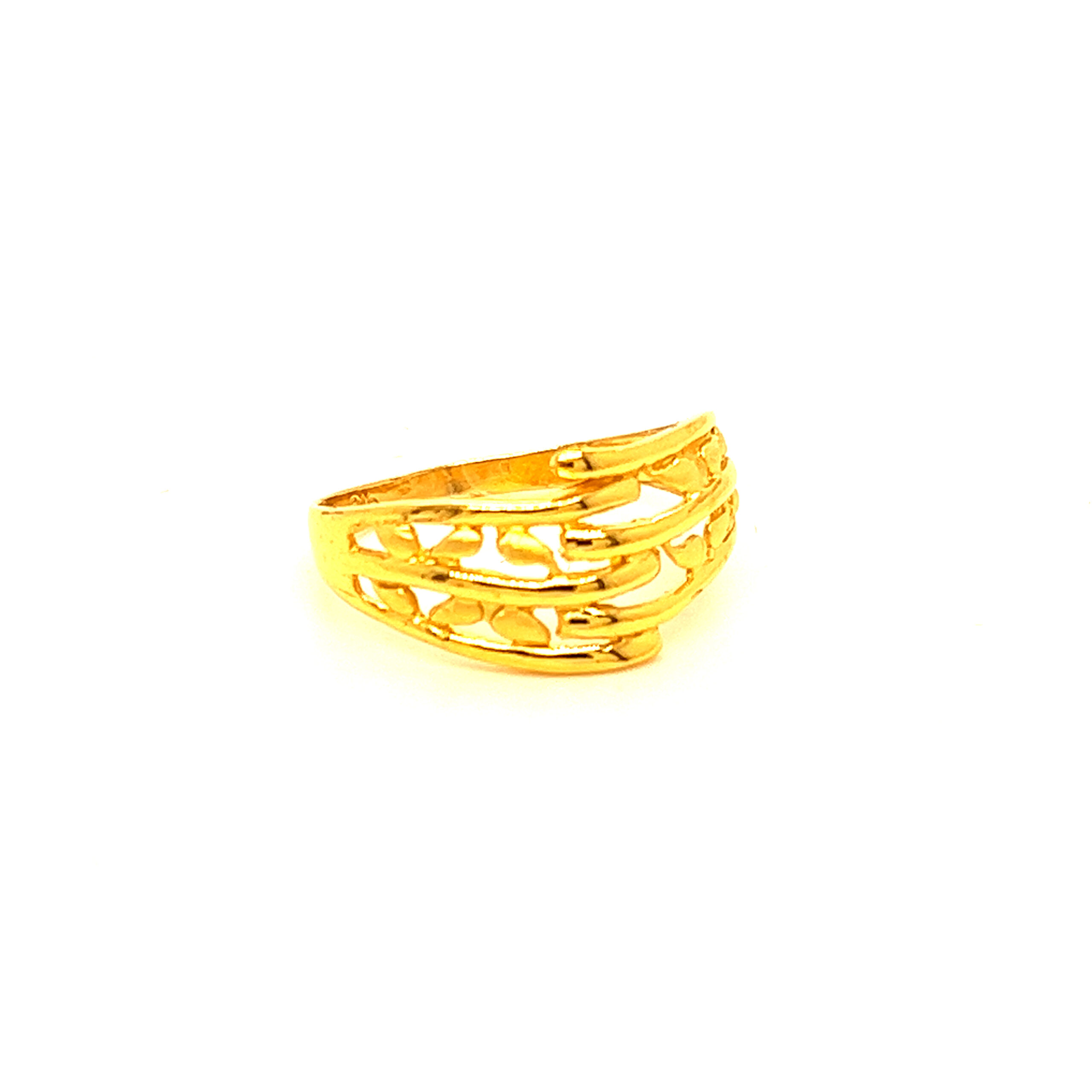 22k Gold Plain Fancy Ring - Image 2