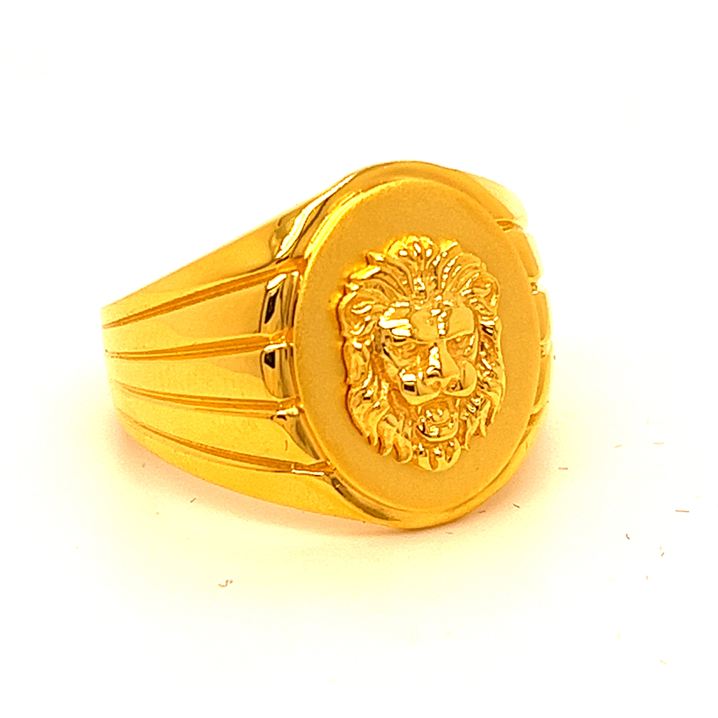 Paper Light Lion Gents Ring