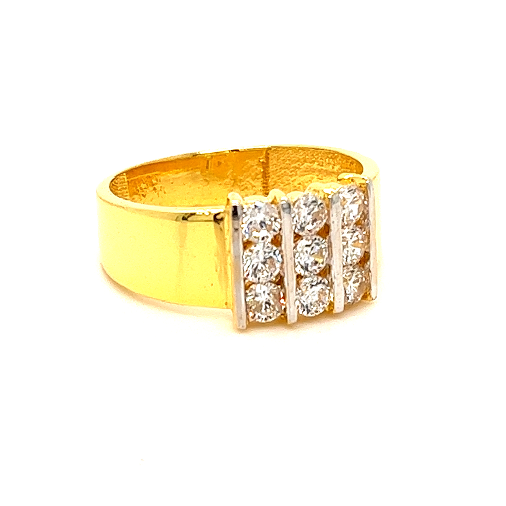22K Nine stone wonder Gents Ring