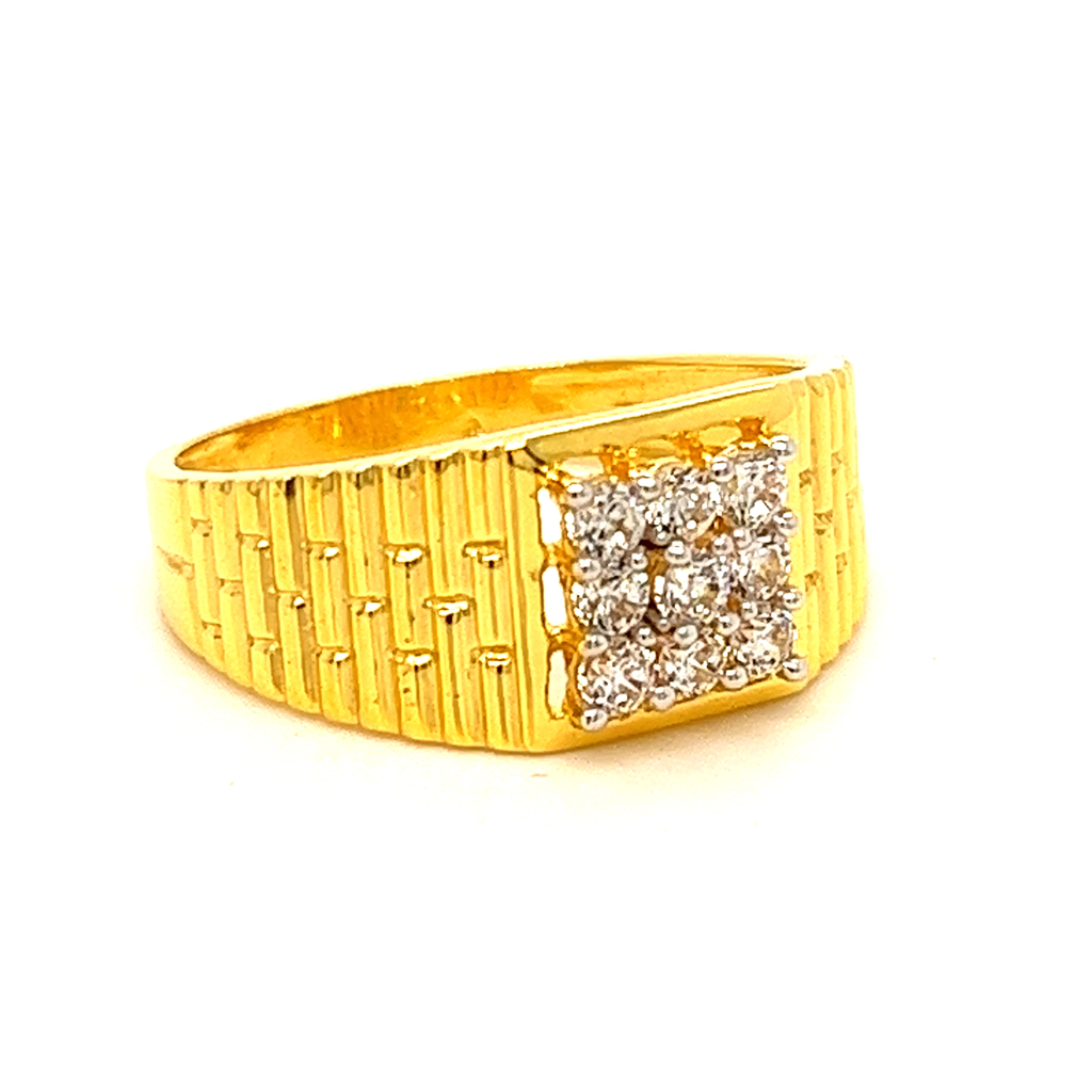 22K Brito style gents ring