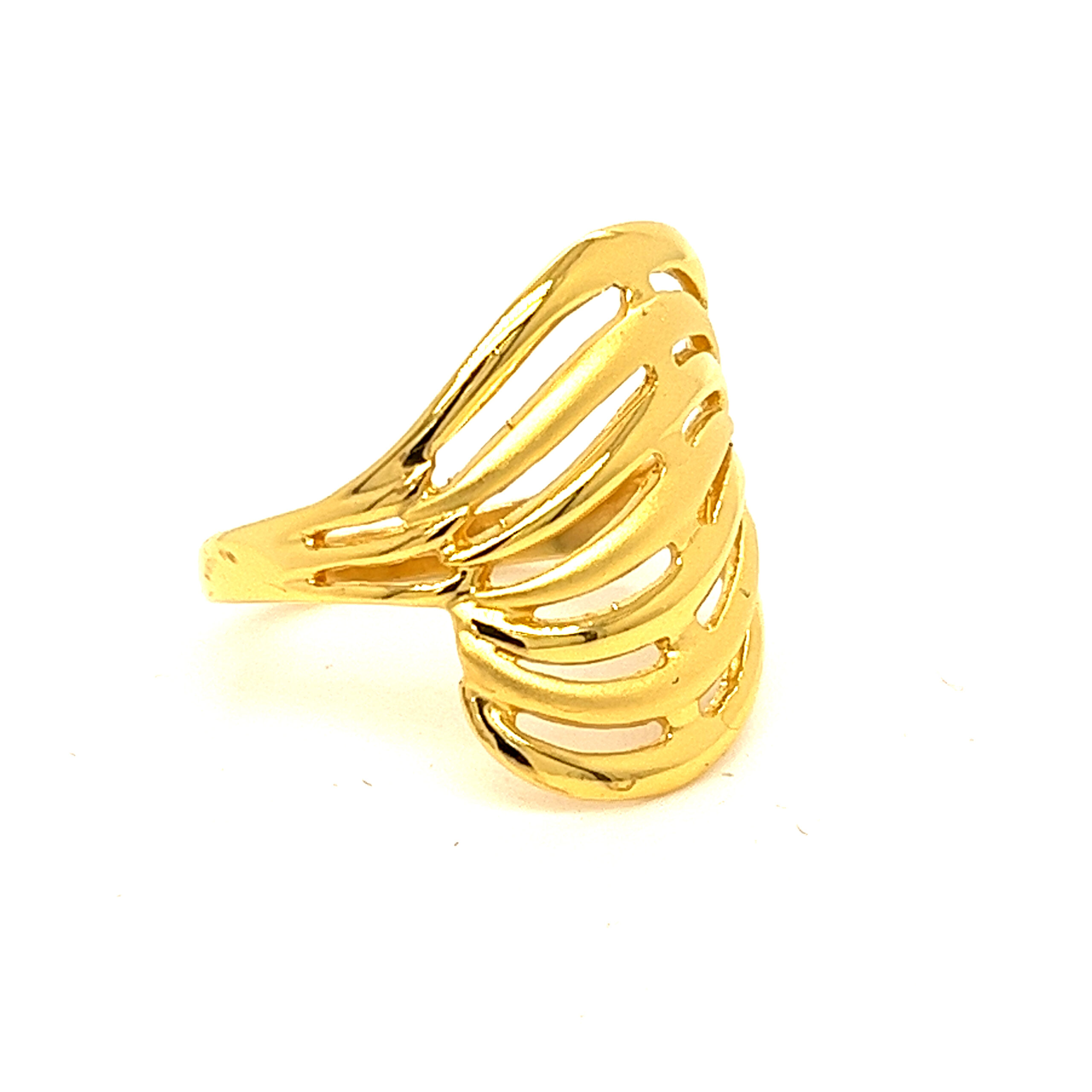 22k Gold Plain Big Bang Ring