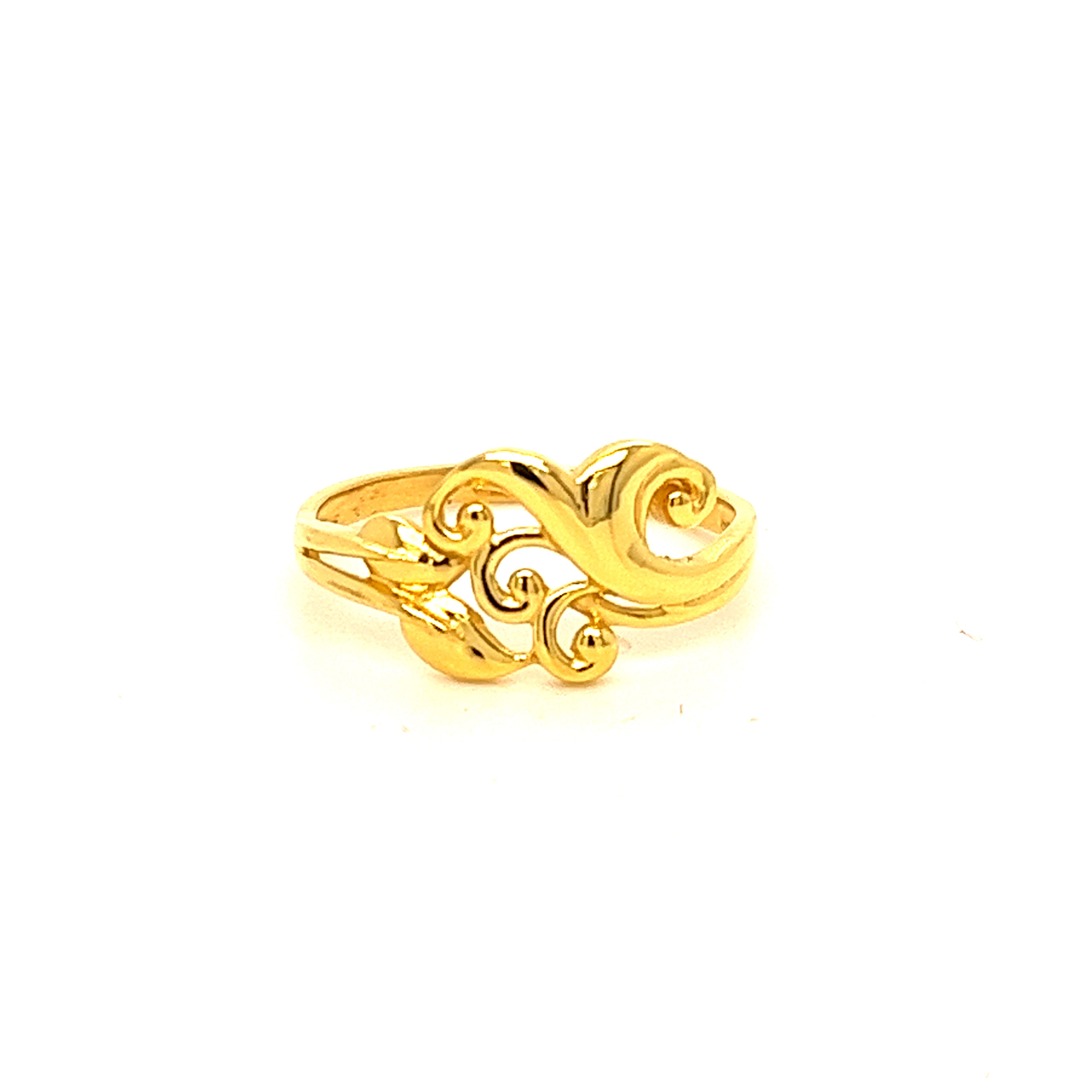 22k Gold Plain Diva Ring - Image 3