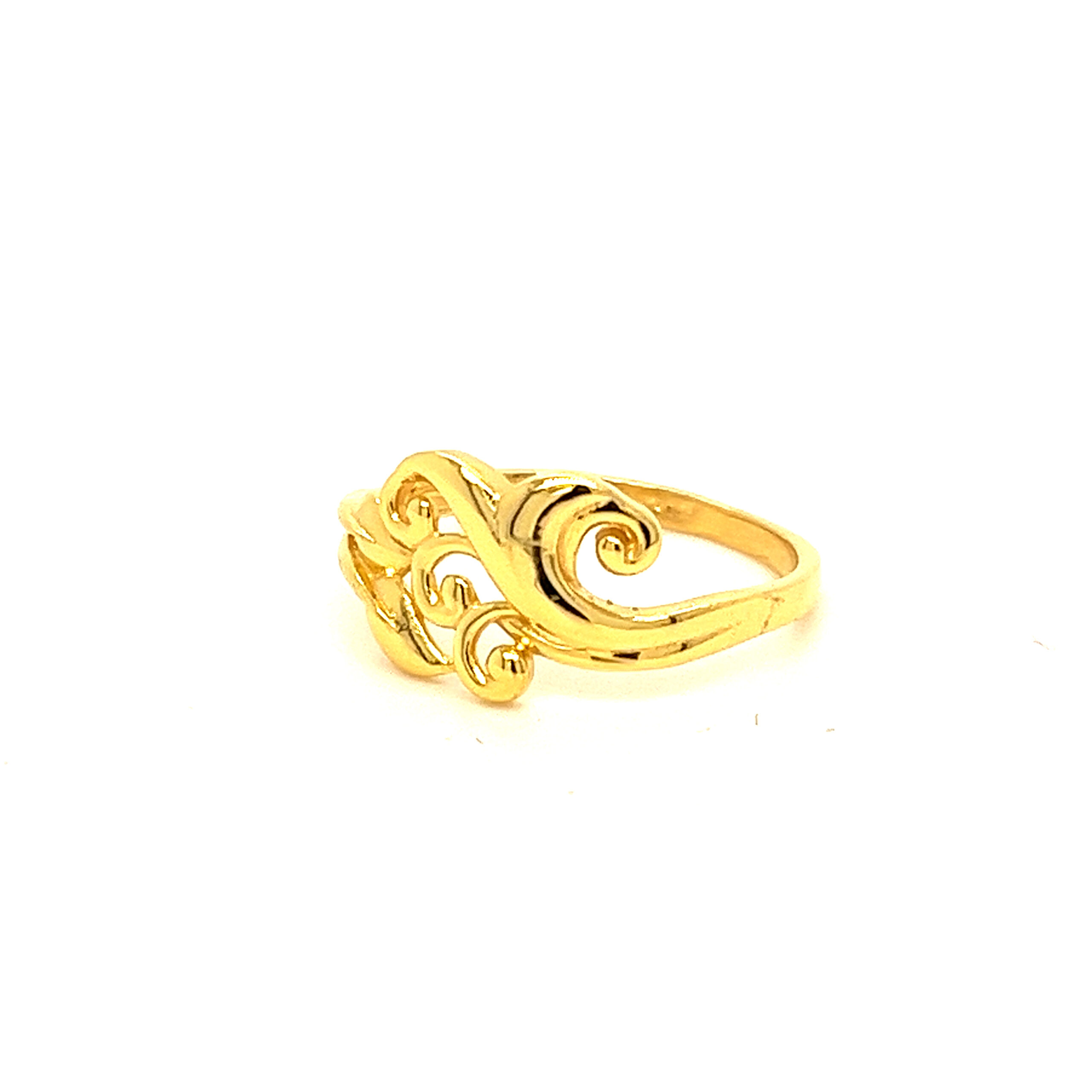 22k Gold Plain Diva Ring - Image 2