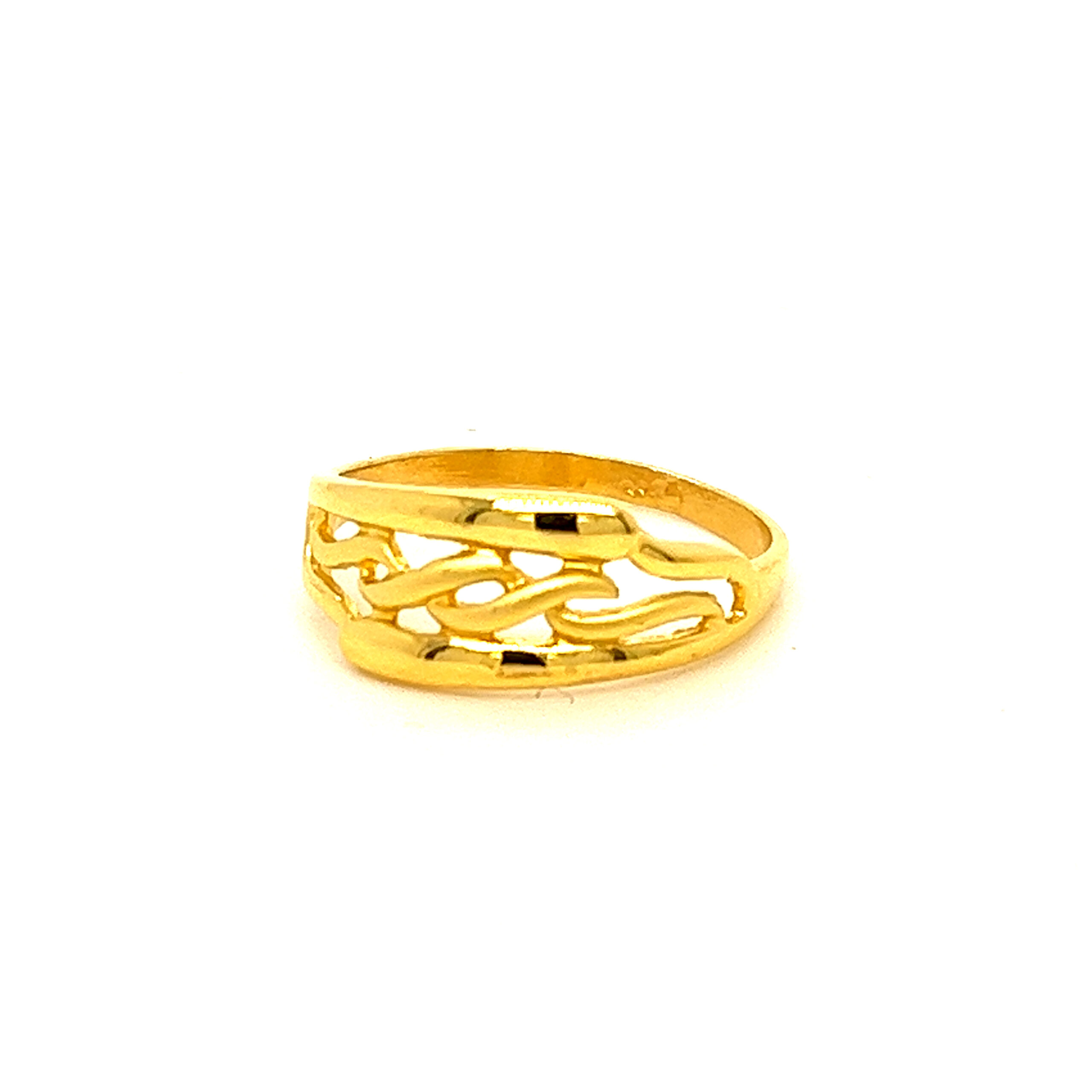 22k Gold Plain Charming Ring - Image 2