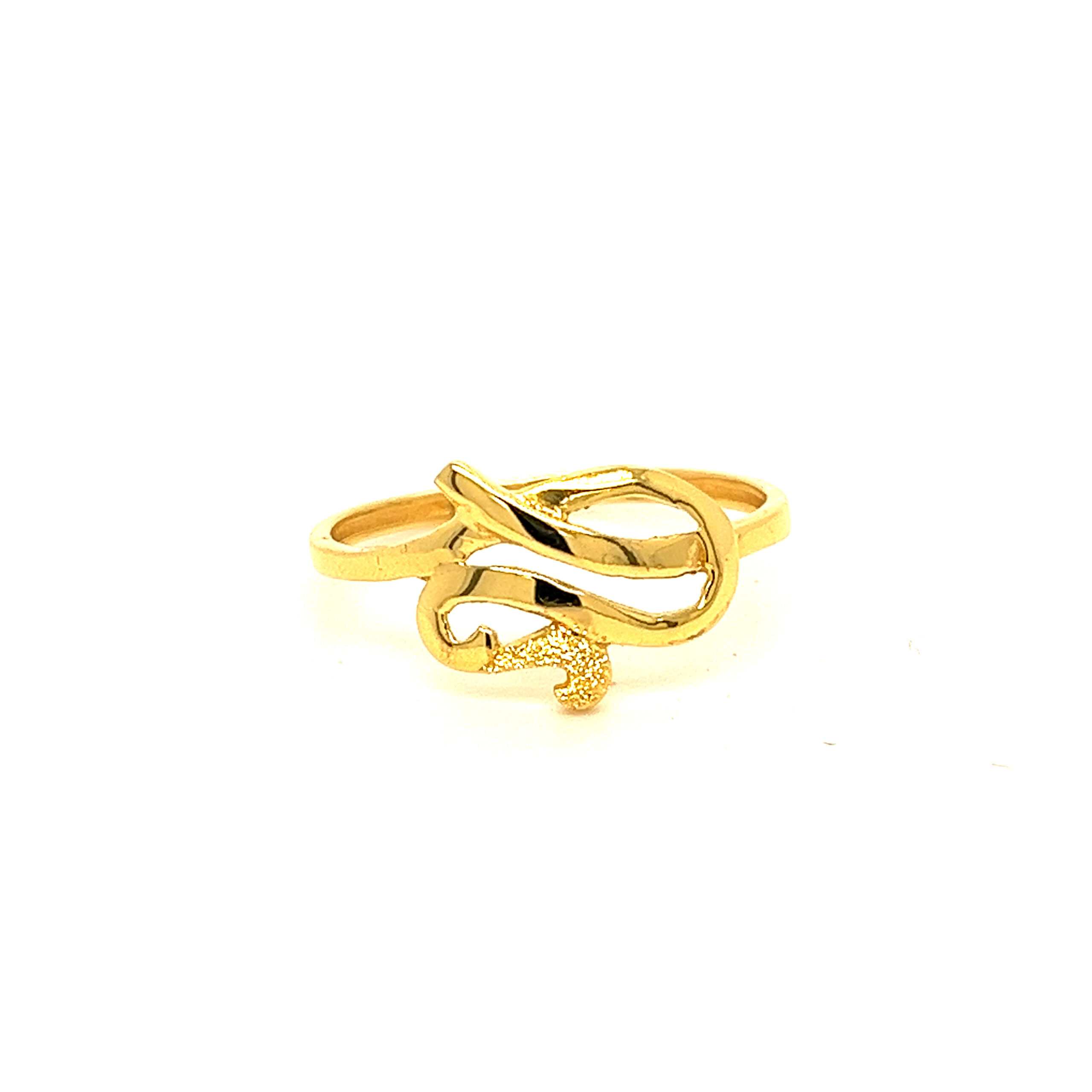 22k Gold Plain Fancy Ring - Image 3