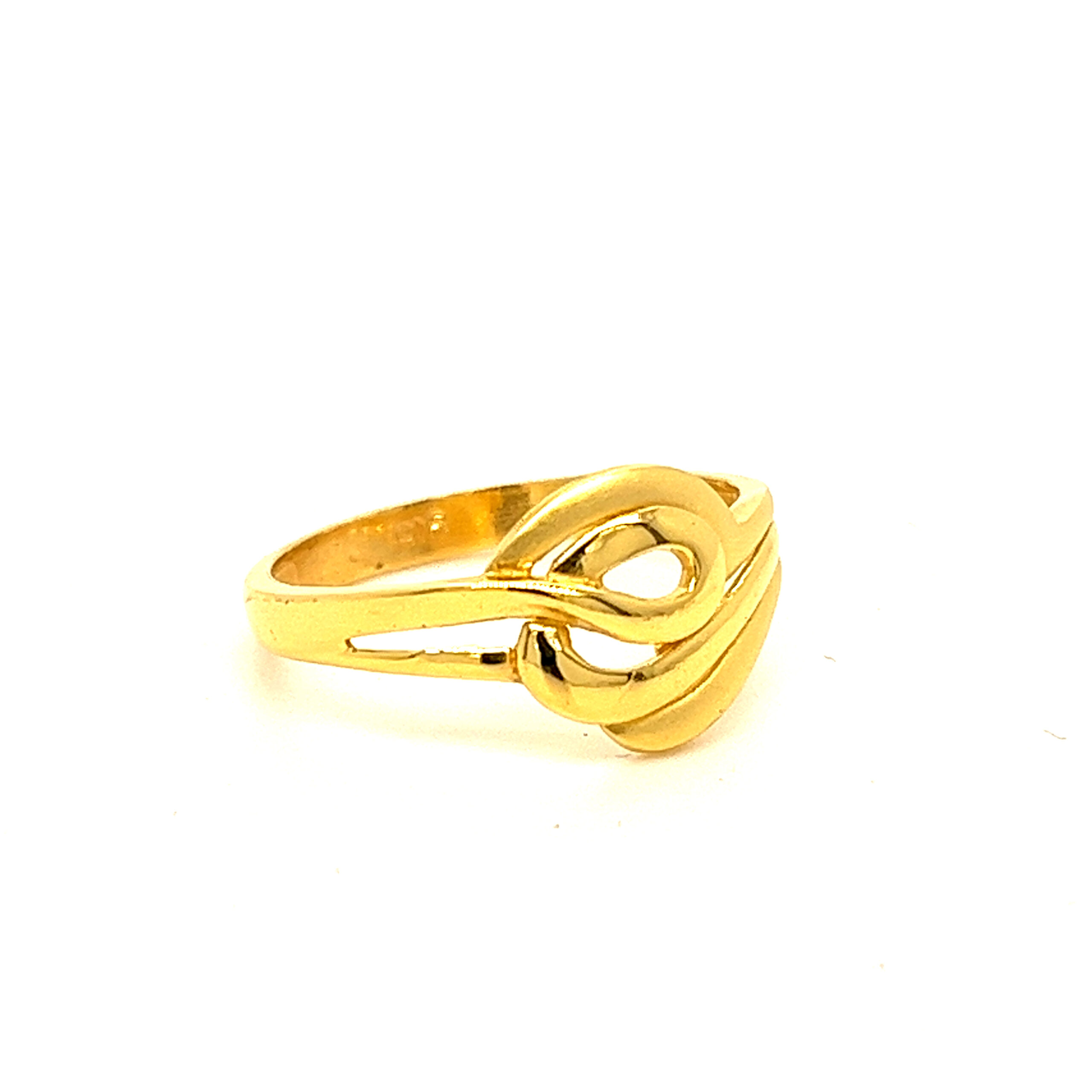 22k Gold Plain Tale Of Kale Ring