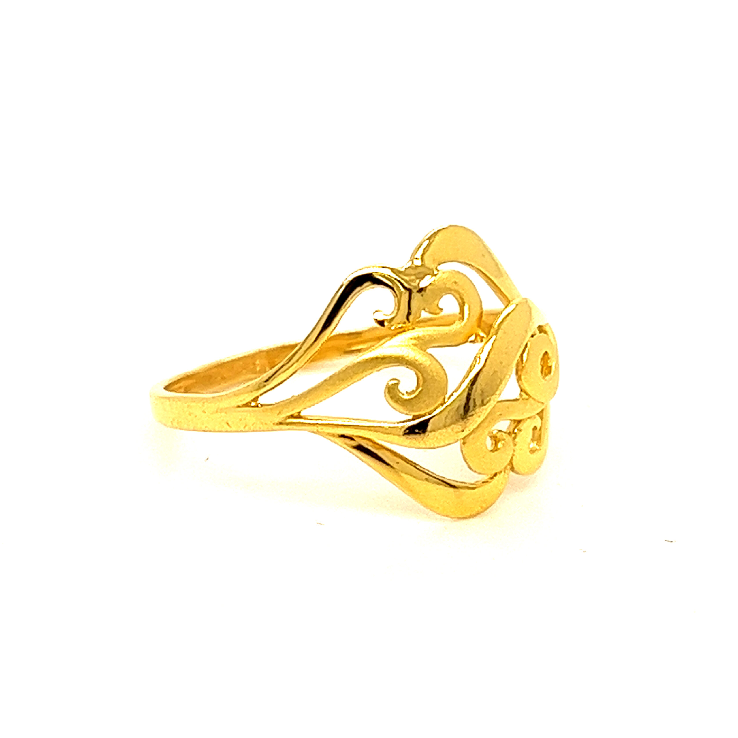 22k Gold Plain Forever Ring
