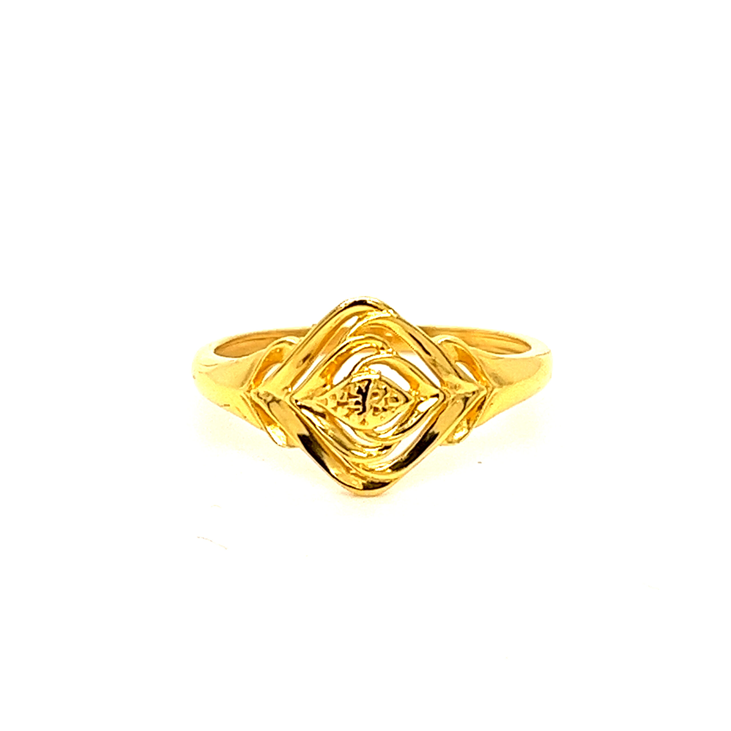 22k Gold Plain Double Dealing Ring - Image 3
