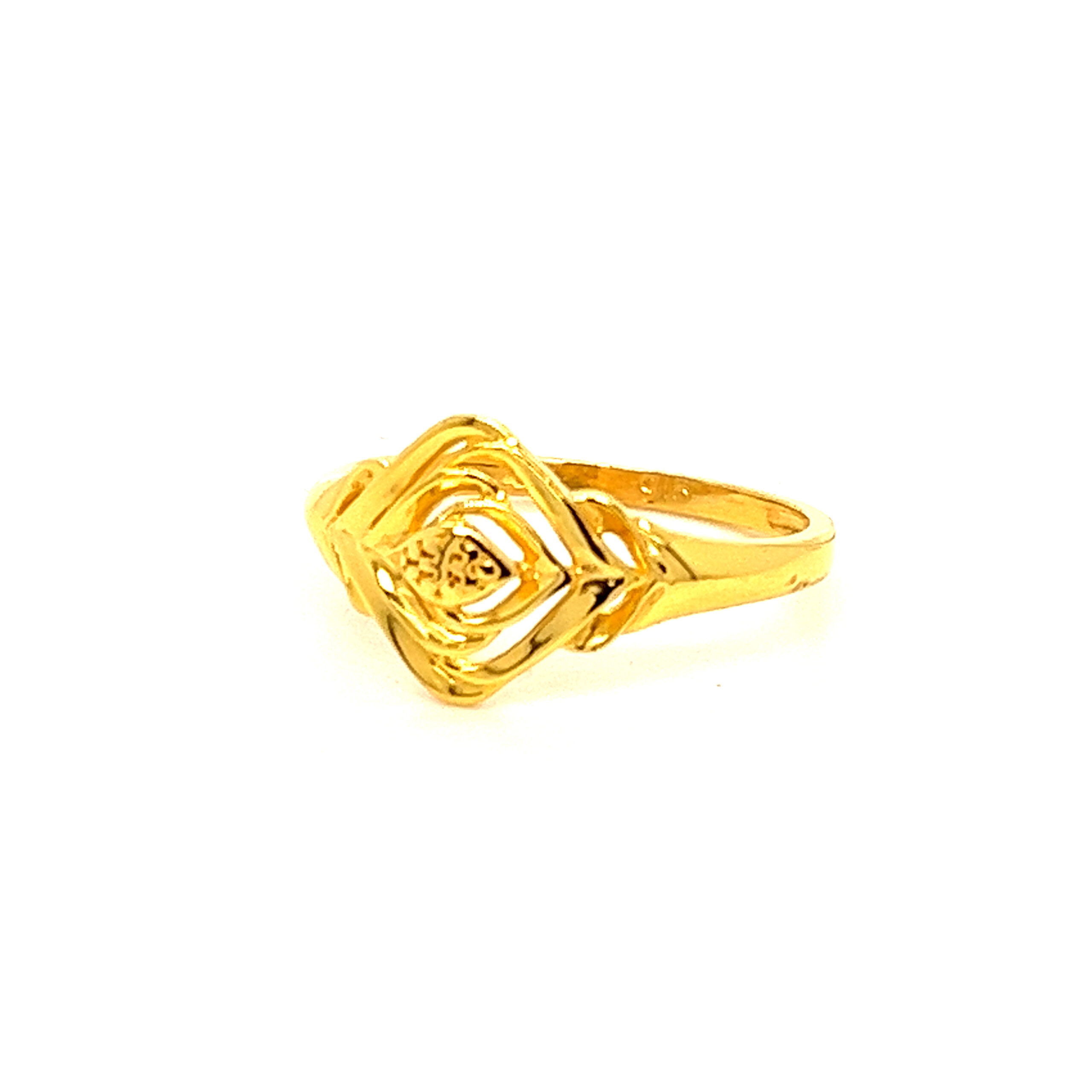 22k Gold Plain Double Dealing Ring - Image 2