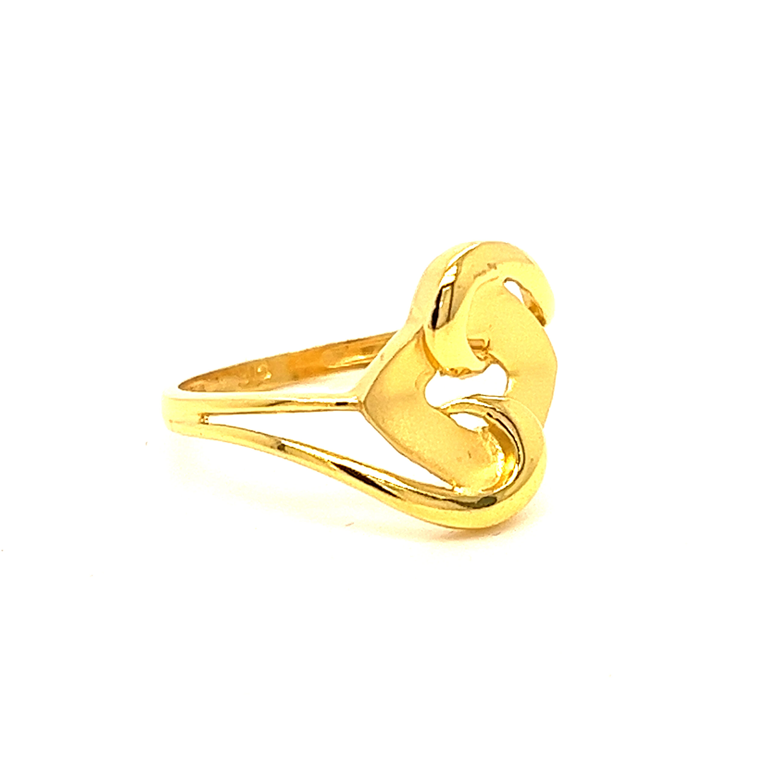 22k Gold Plain Classic Ring