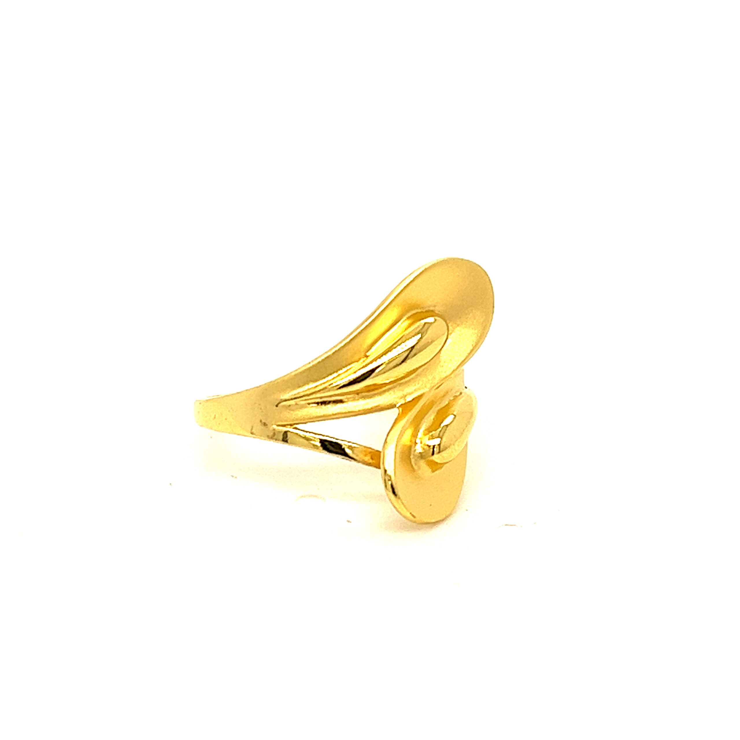 22k Gold Plain Glam Ring