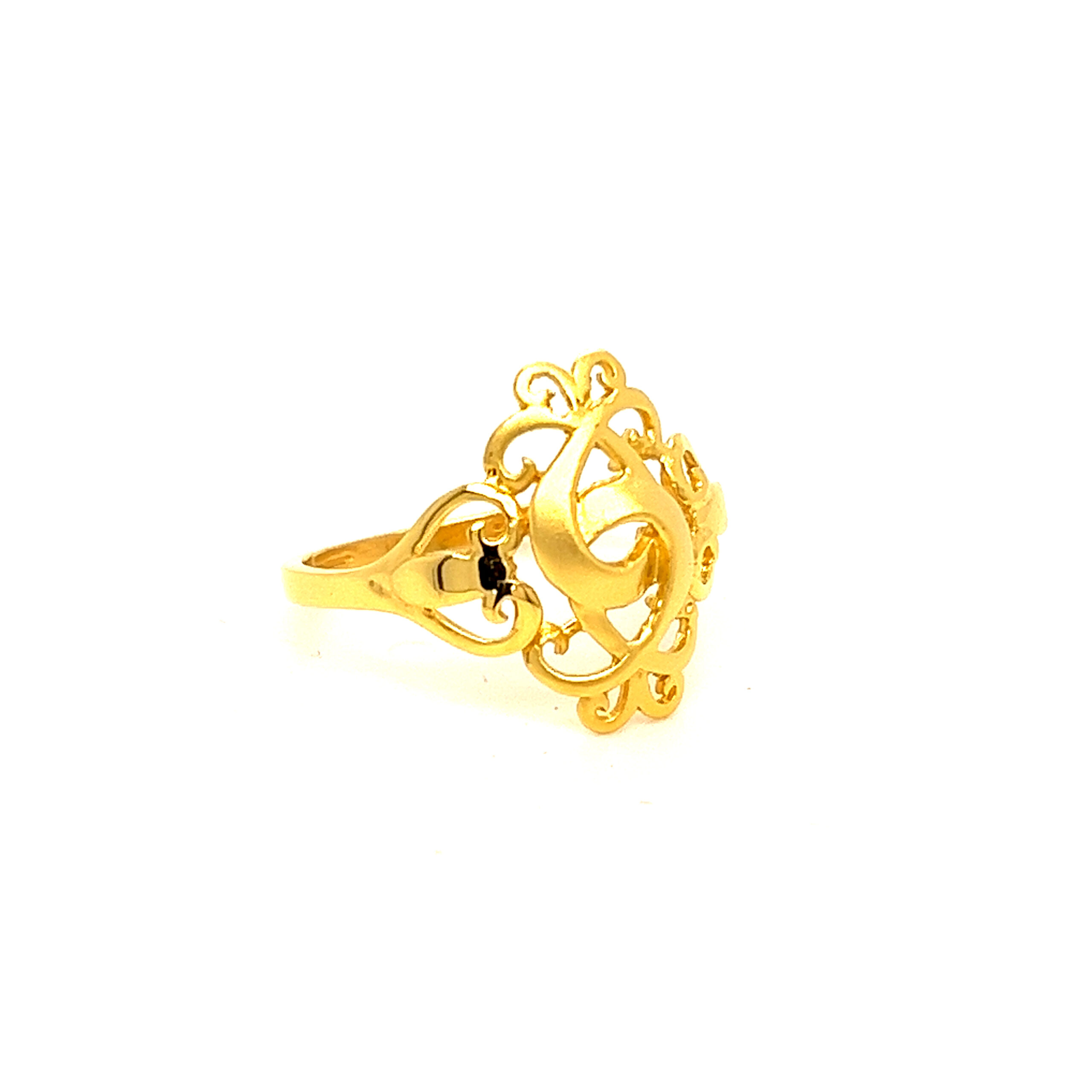 22k Gold Plain Traditional Ring