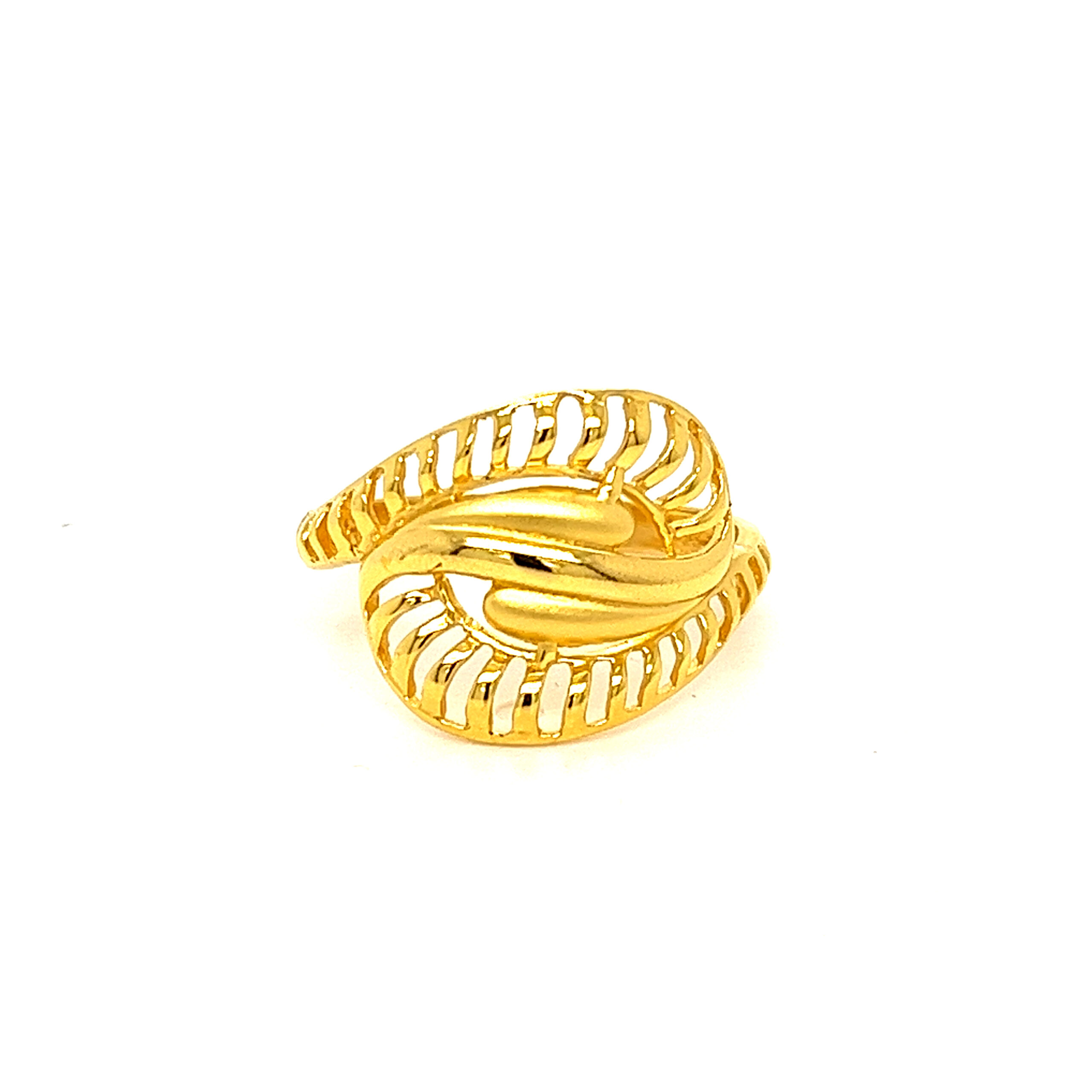 22k Gold Plain Big Bang Ring - Image 3