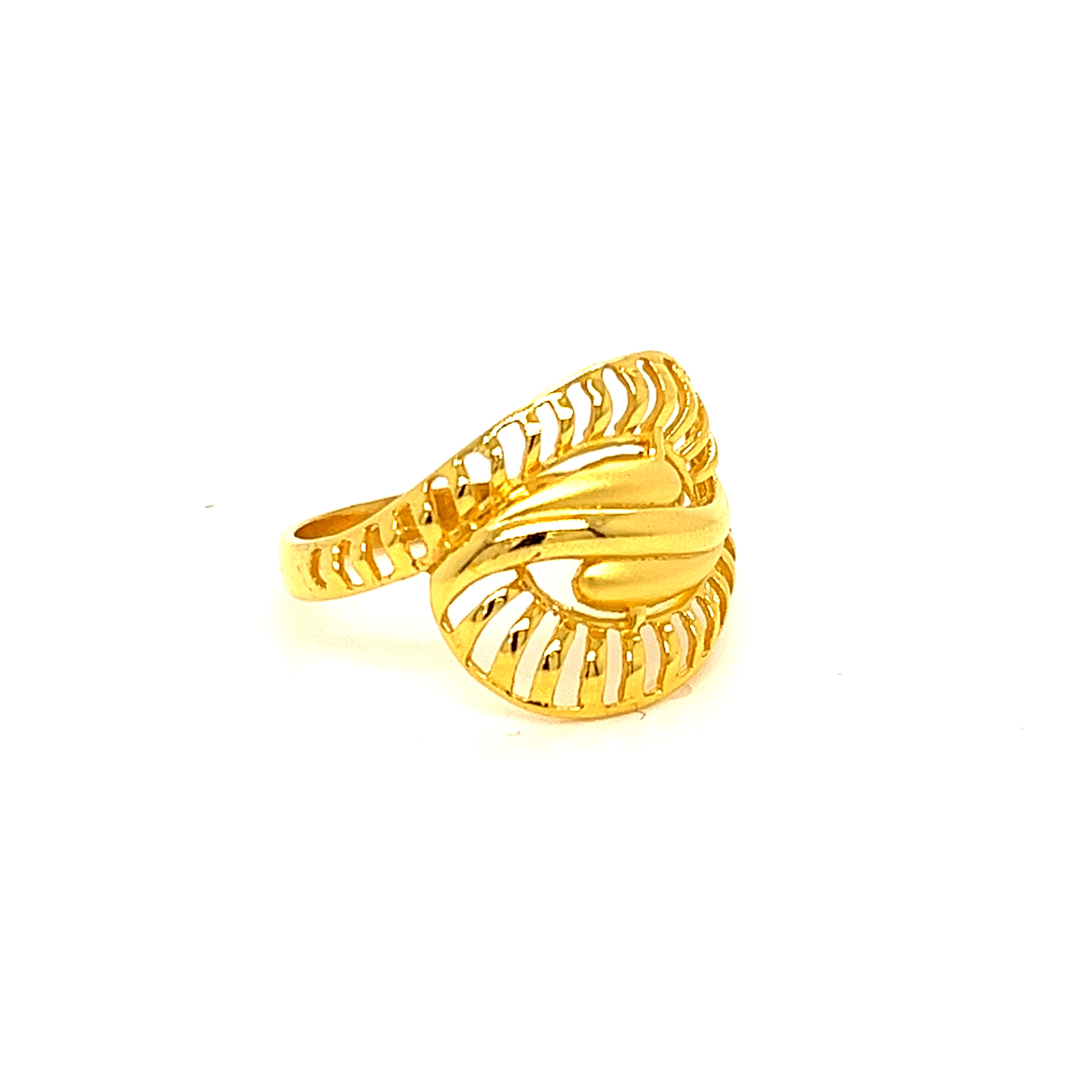 22k Gold Plain Big Bang Ring